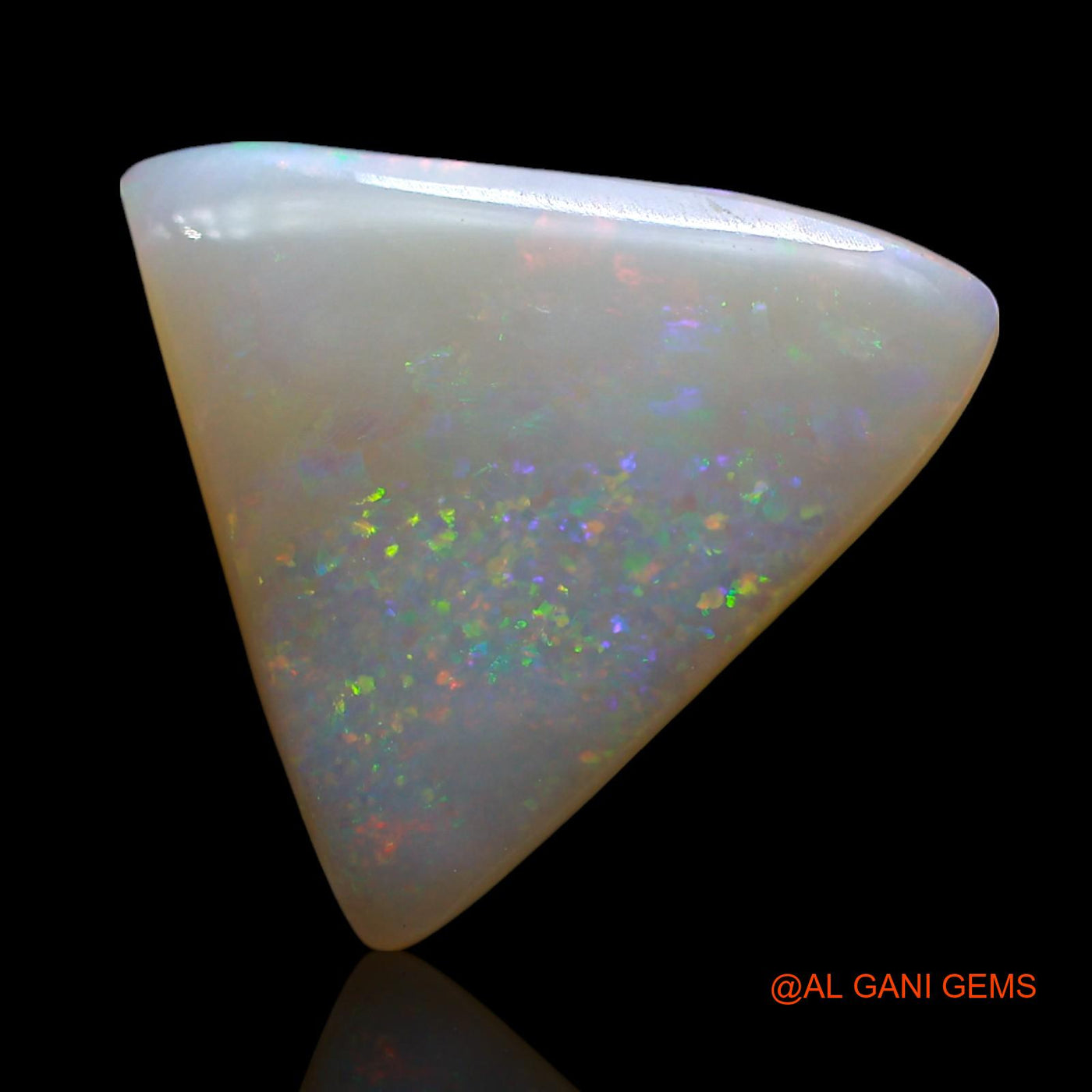 6.00 Cts Unheated Australian Fire Opal Loose Gemstone Trillion Cabochon Natural 17x16x3 mm AE-851