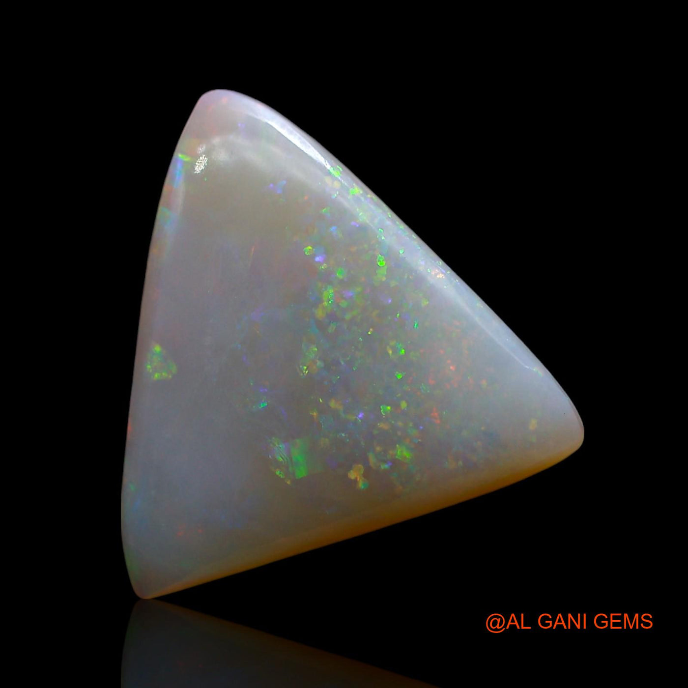 6.00 Cts Unheated Australian Fire Opal Loose Gemstone Trillion Cabochon Natural 17x16x3 mm AE-851