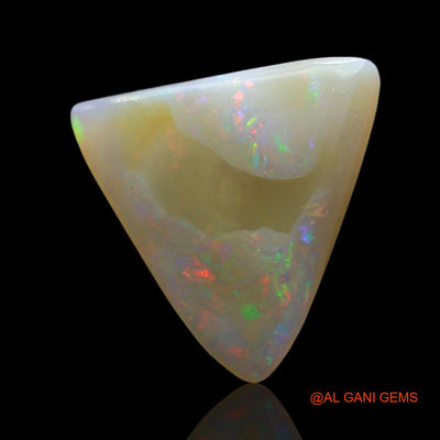6.00 Cts Unheated Australian Fire Opal Loose Gemstone Trillion Cabochon Natural 17x16x3 mm AE-851