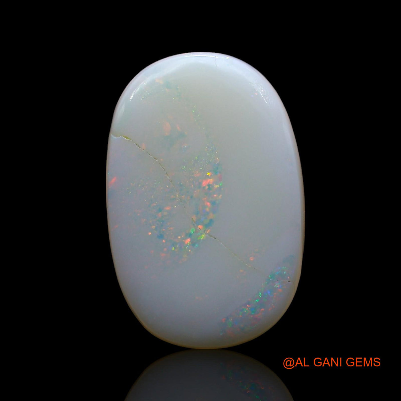 12.00 Cts Natural Australian Fire Opal Oval Cabochon Loose Gemstone For Jewelry 20x13x5 mm AE-852