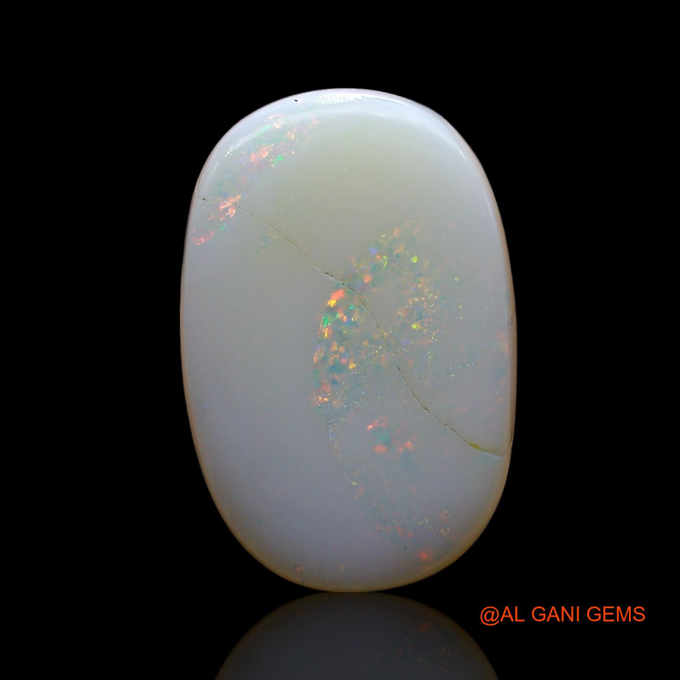 12.00 Cts Natural Australian Fire Opal Oval Cabochon Loose Gemstone For Jewelry 20x13x5 mm AE-852