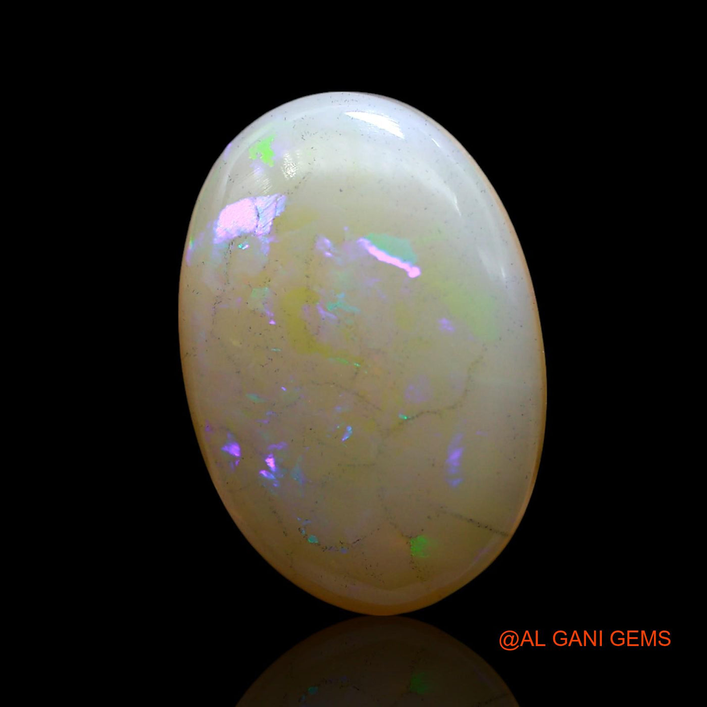 9.00 Cts Natural Australian Fire Opal Oval Cabochon Loose Gemstone For Jewelry 20x14x4 mm AE-853