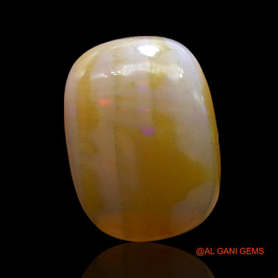 11.00 Cts Natural Australian Fire Opal Oval Cabochon Loose Gemstone For Jewelry 20x14x5 mm AE-854