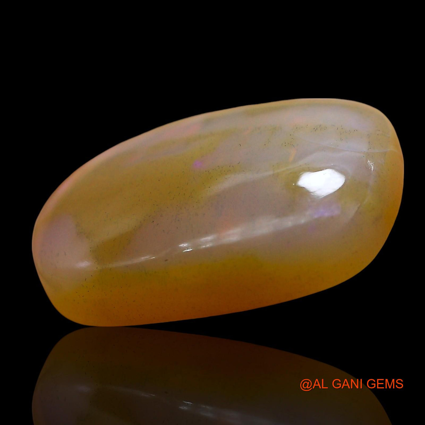 11.00 Cts Natural Australian Fire Opal Oval Cabochon Loose Gemstone For Jewelry 20x14x5 mm AE-854