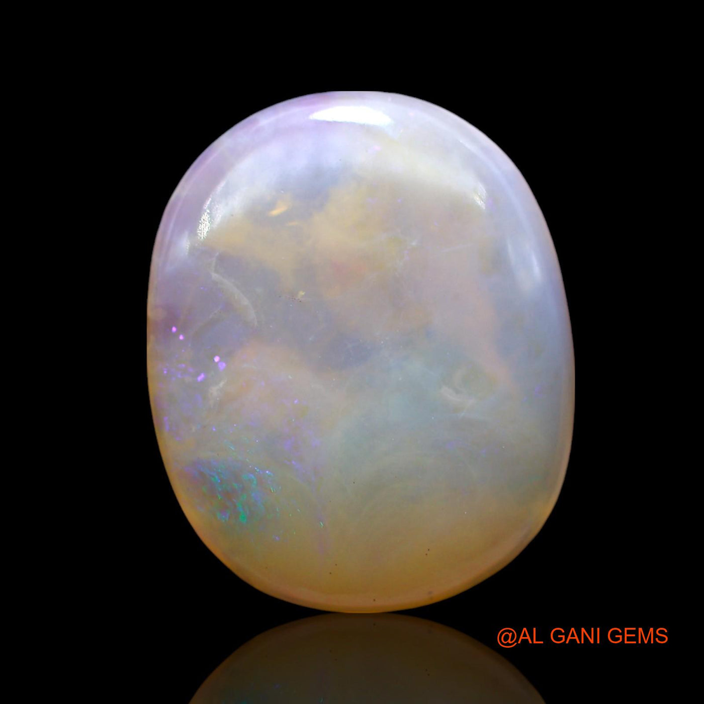 10.00 Cts Natural Australian Fire Opal Loose Gemstone Oval Cabochon 19x16x4 mm AE-855