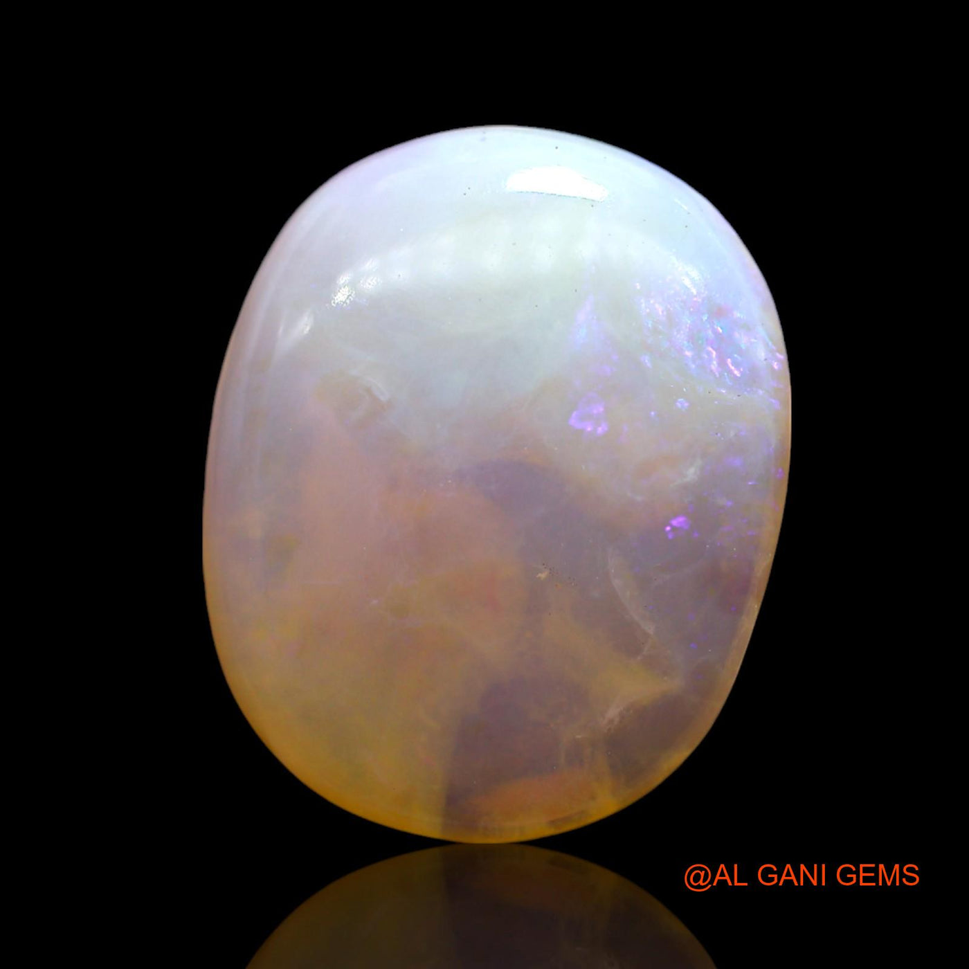 10.00 Cts Natural Australian Fire Opal Loose Gemstone Oval Cabochon 19x16x4 mm AE-855