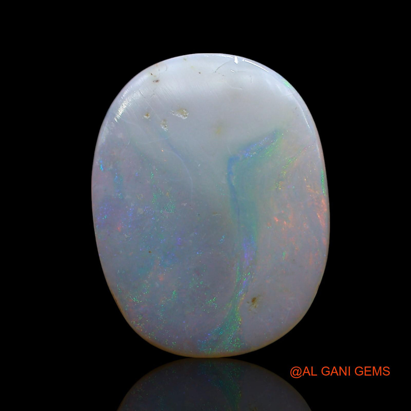 6.00 Cts Natural Australian Fire Opal Loose Gemstone Oval Cabochon 20x15x3 mm AE-856