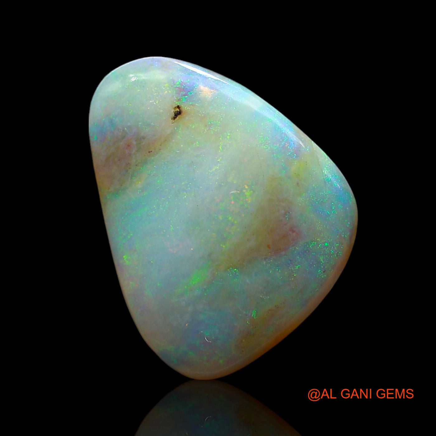 Natural Untreated Fire Opal Loose Gemstone Fancy Cabochon From Australia 9.00 Cts 20x15x5 mm AE-857