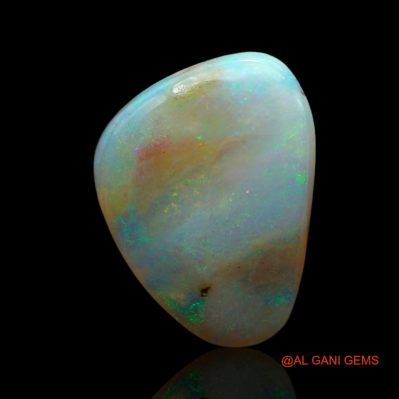 Natural Untreated Fire Opal Loose Gemstone Fancy Cabochon From Australia 9.00 Cts 20x15x5 mm AE-857