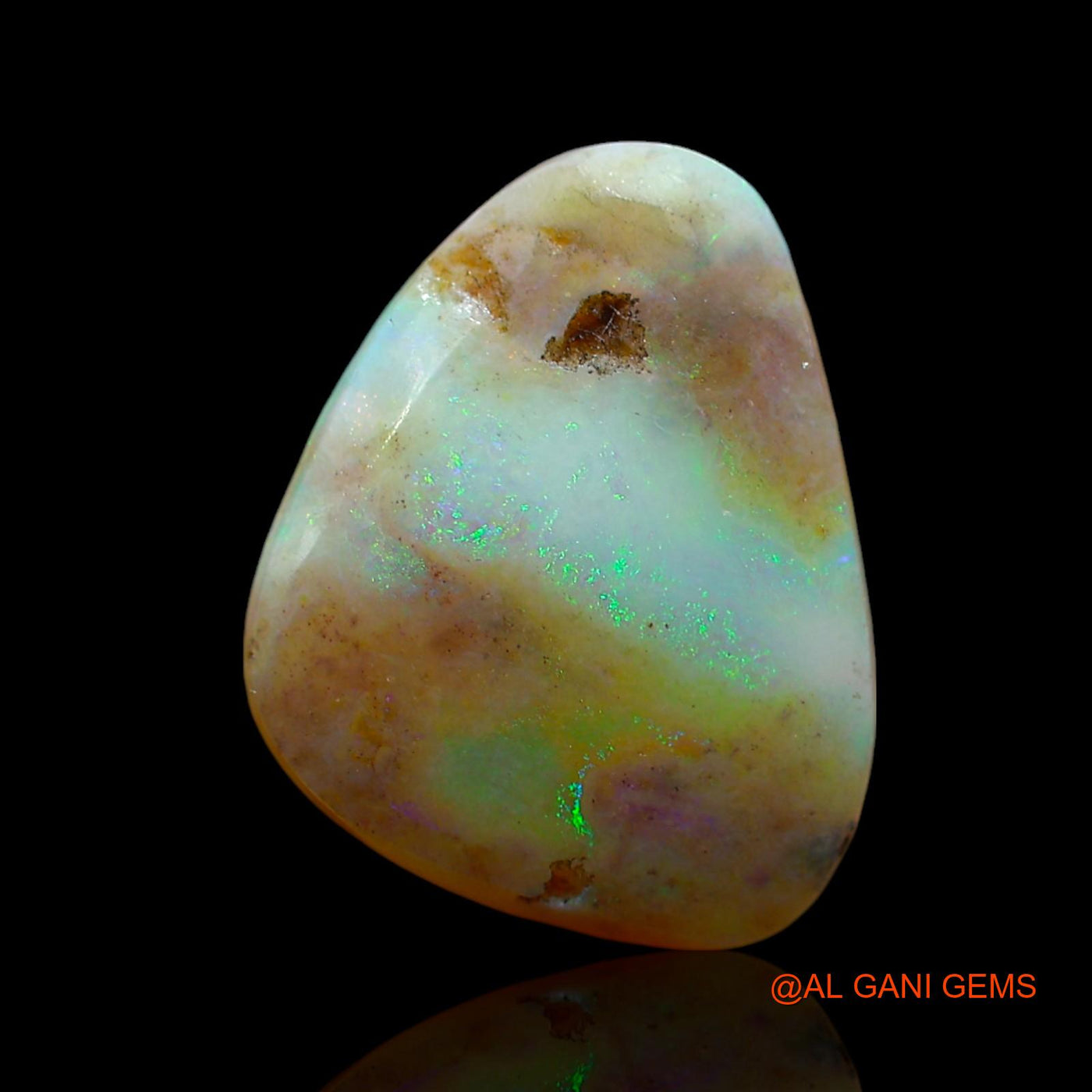 Natural Untreated Fire Opal Loose Gemstone Fancy Cabochon From Australia 9.00 Cts 20x15x5 mm AE-857