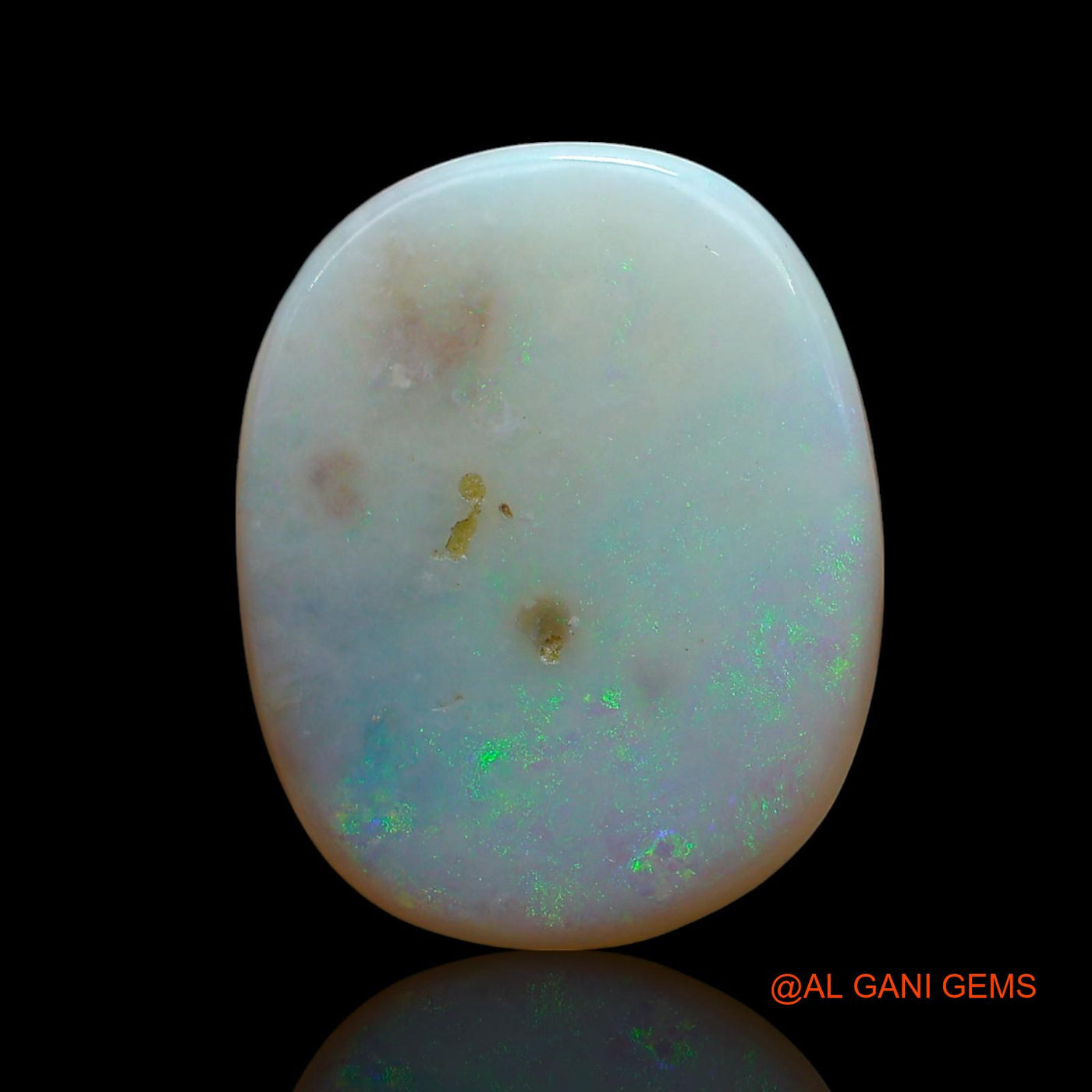 10.00 Cts Natural Australian Fire Opal Oval Cabochon Loose Gemstone For Jewelry 20x16x4 mm AE-858