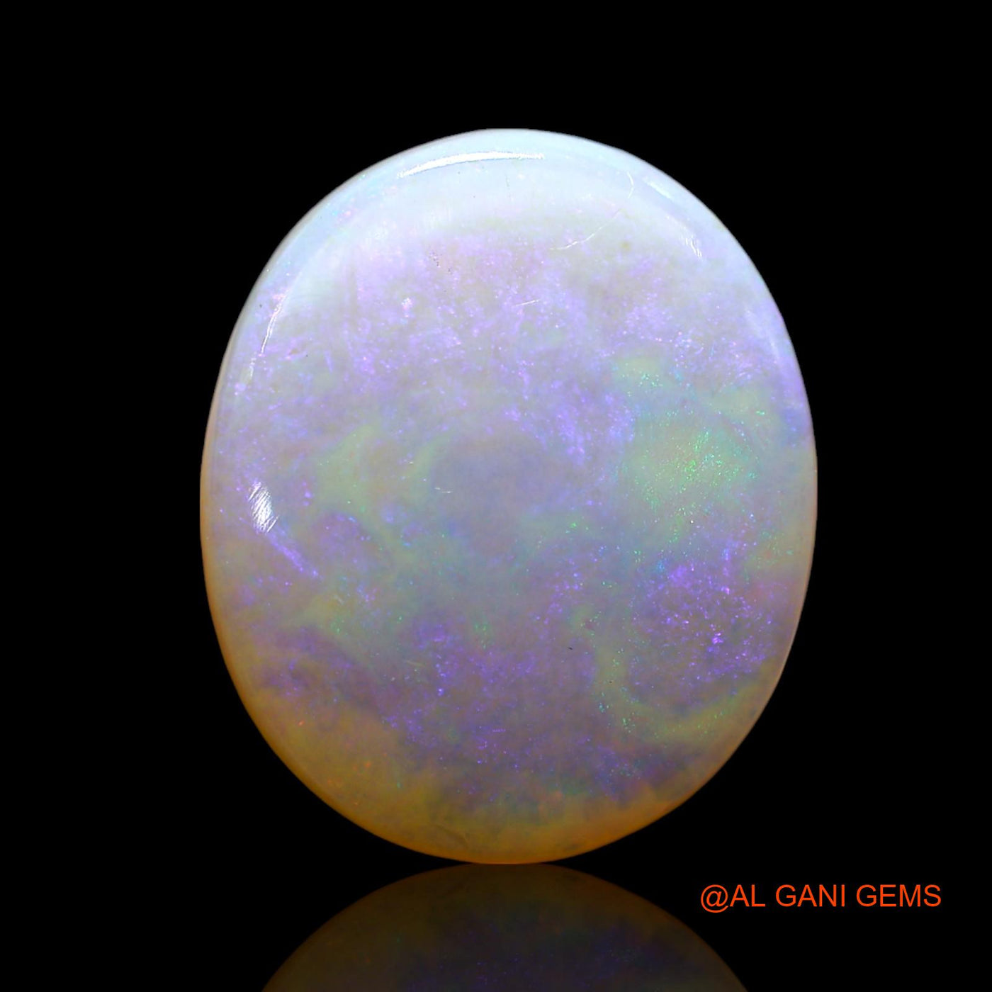 Natural Fire Opal Gemstone 9.00 Cts Loose Oval Cabochon From Australia 19x16x4 mm AE-861