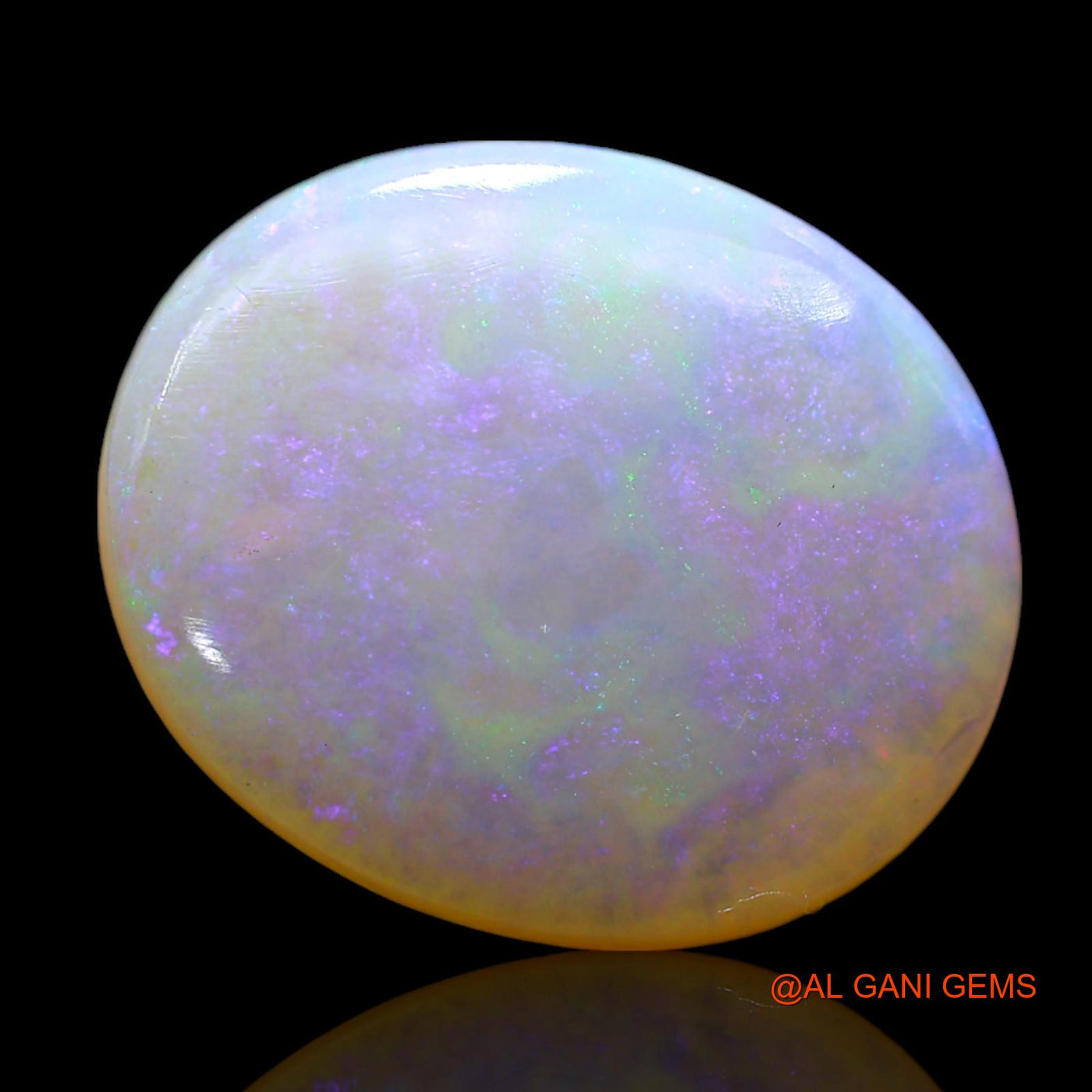 Natural Fire Opal Gemstone 9.00 Cts Loose Oval Cabochon From Australia 19x16x4 mm AE-861