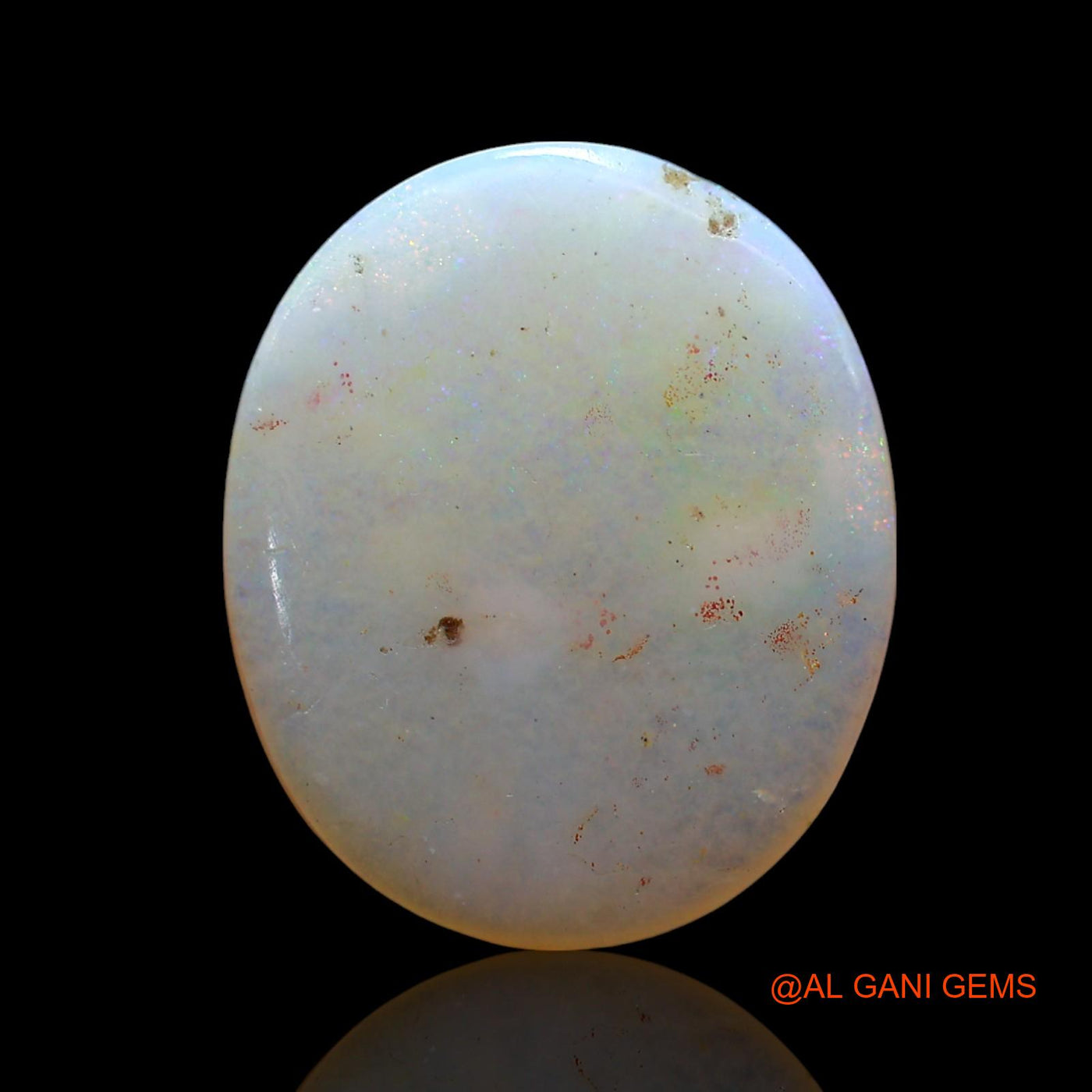 Natural Fire Opal Gemstone 9.00 Cts Loose Oval Cabochon From Australia 19x16x4 mm AE-861