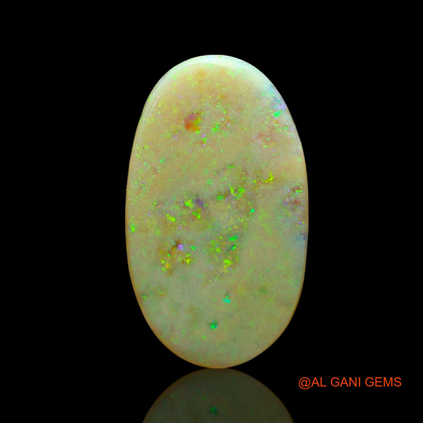 5.00 Cts Natural Australian Fire Opal Loose Gemstone Oval Cabochon 22x13x2 mm AE-863