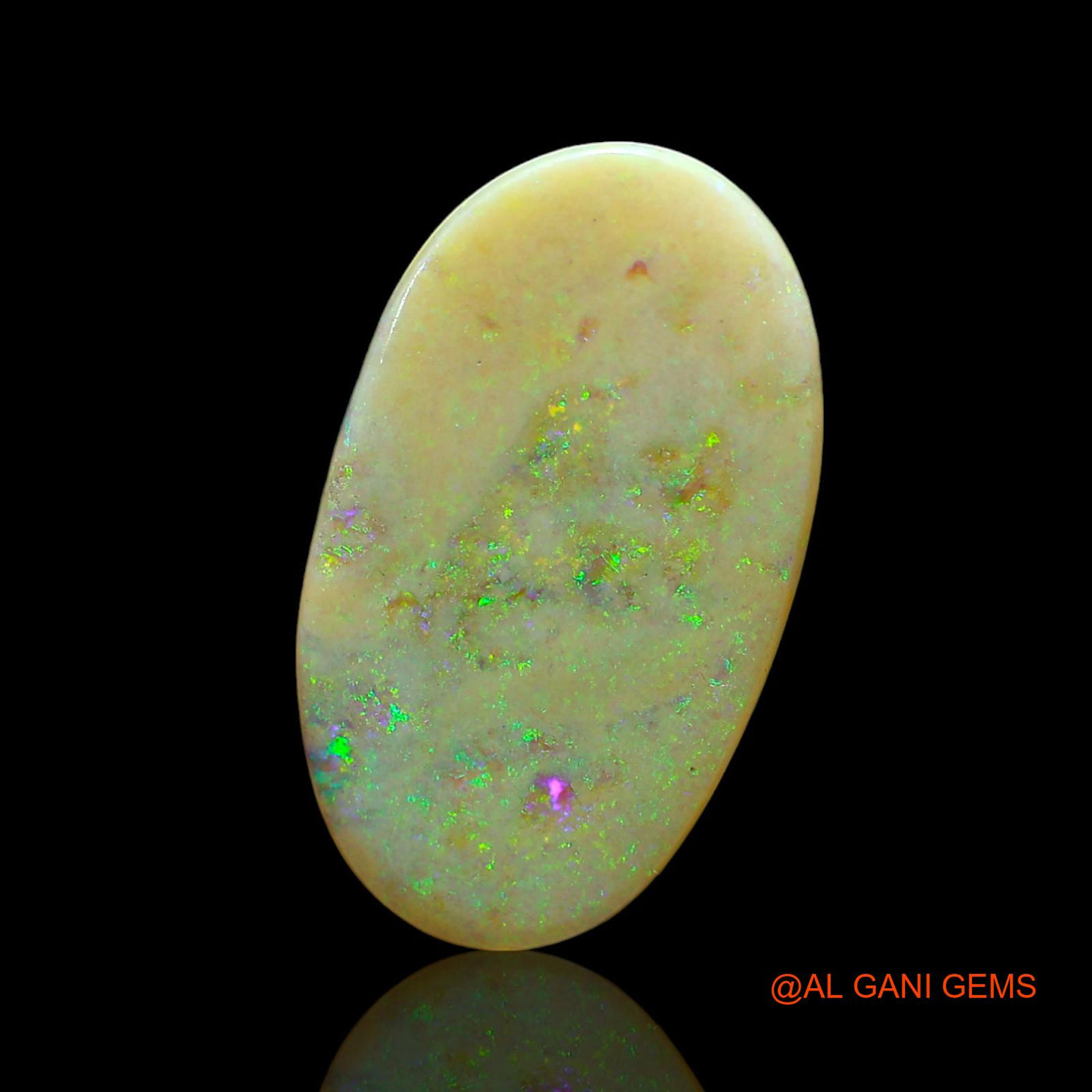 5.00 Cts Natural Australian Fire Opal Loose Gemstone Oval Cabochon 22x13x2 mm AE-863