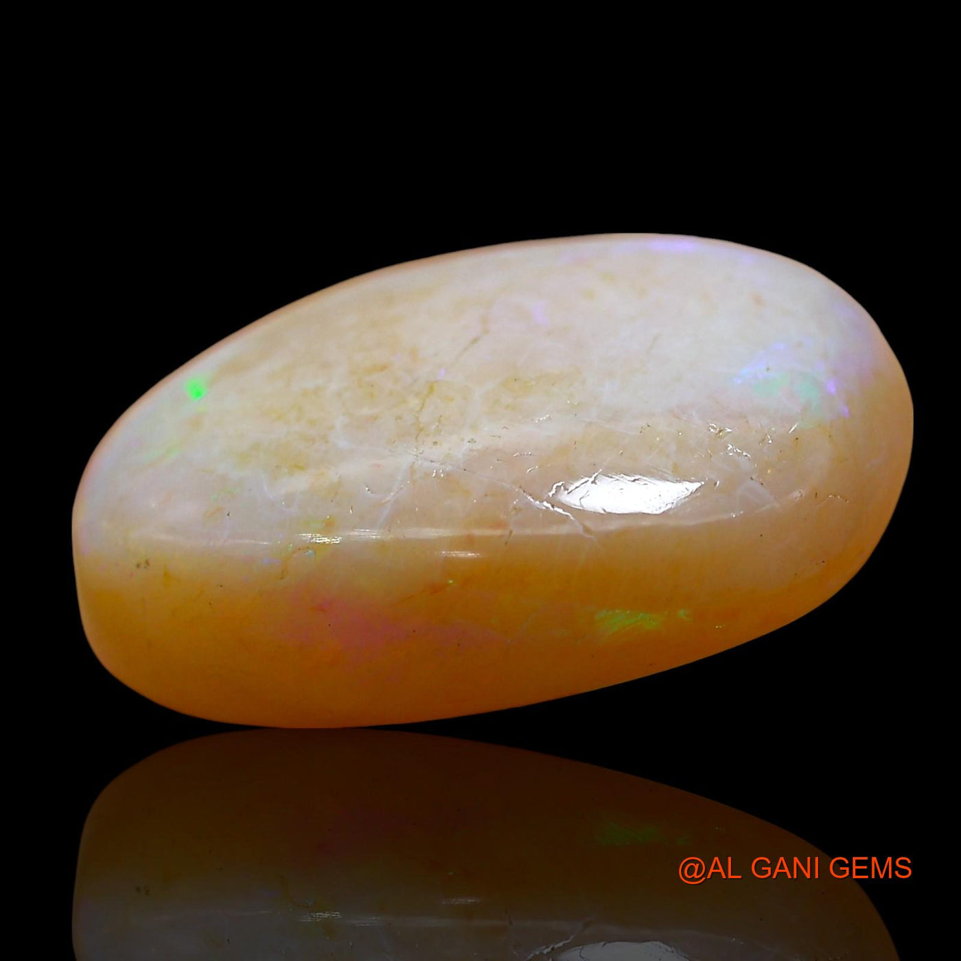 14.00 Cts Natural Australian Fire Opal Loose Gemstone Oval Cabochon 19x15x7 mm AE-865