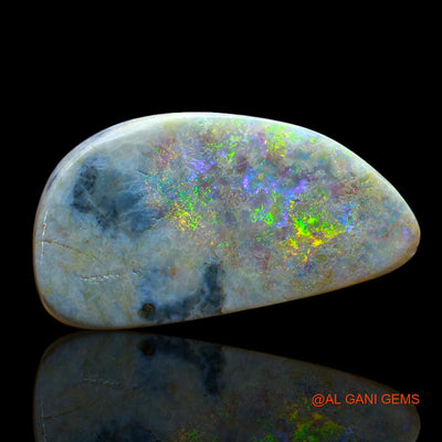 6.00 Cts Natural Australian Fire Opal Loose Gemstone Fancy Cabochon 22x11x3 mm AE-866