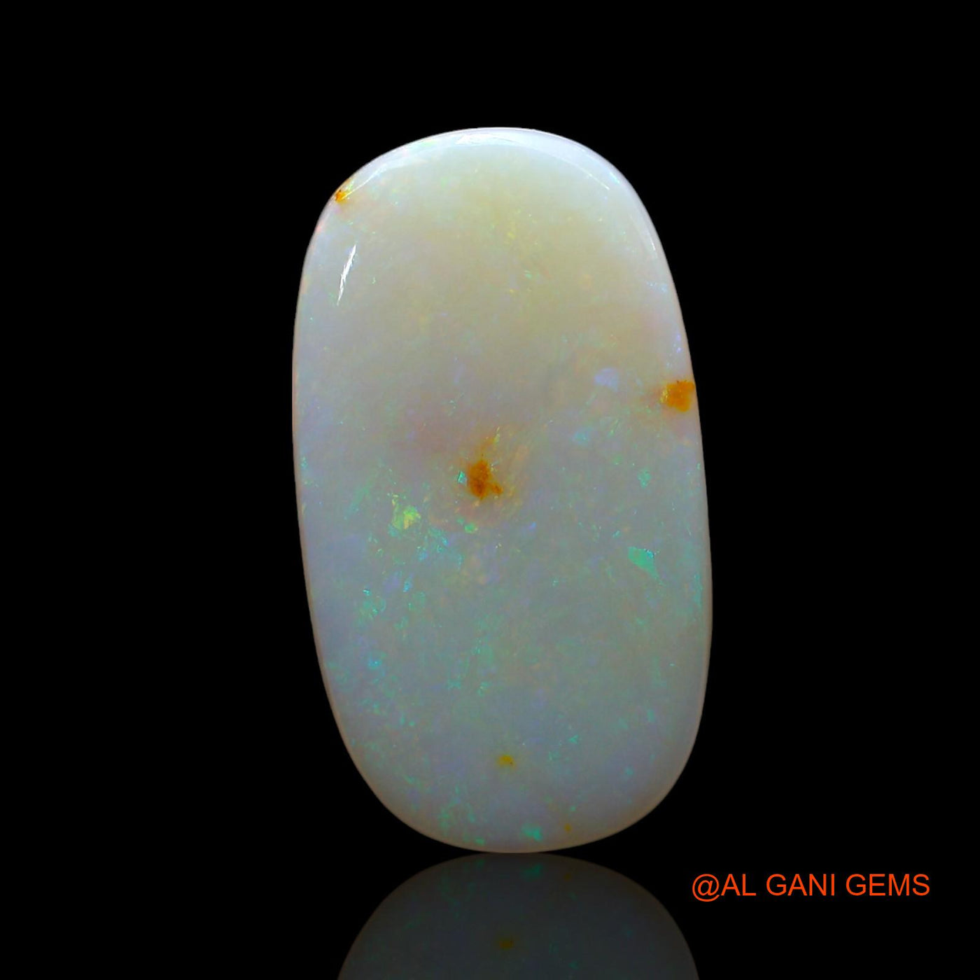 Natural Untreated Fire Opal Loose Gemstone Oval Cabochon From Australia 5.00 Cts 21x12x2 mm AE-867