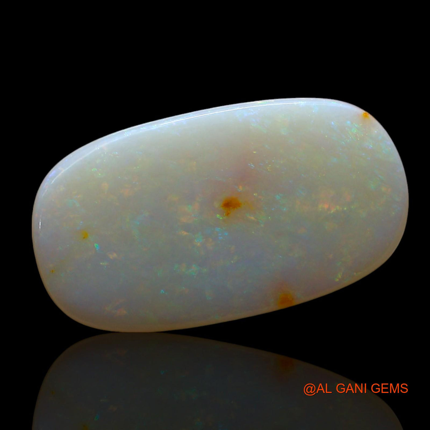 Natural Untreated Fire Opal Loose Gemstone Oval Cabochon From Australia 5.00 Cts 21x12x2 mm AE-867