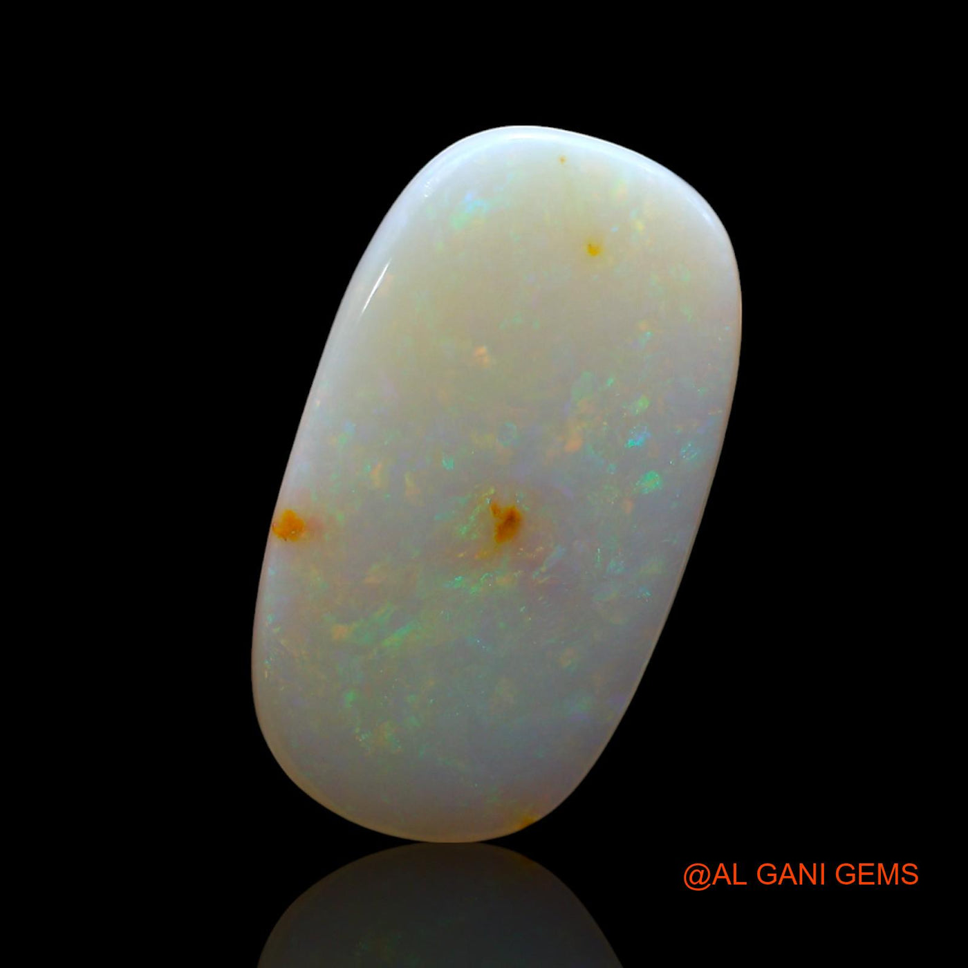 Natural Untreated Fire Opal Loose Gemstone Oval Cabochon From Australia 5.00 Cts 21x12x2 mm AE-867