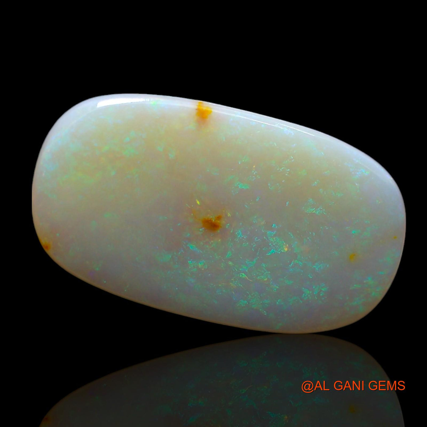 Natural Untreated Fire Opal Loose Gemstone Oval Cabochon From Australia 5.00 Cts 21x12x2 mm AE-867