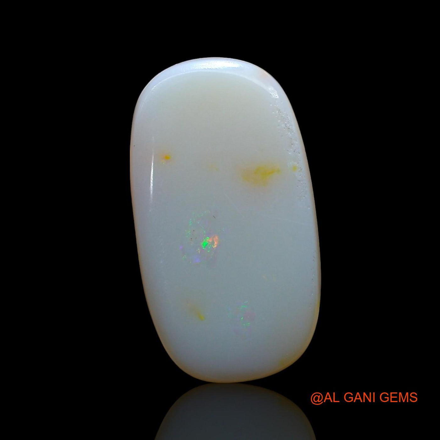 Natural Untreated Fire Opal Loose Gemstone Oval Cabochon From Australia 5.00 Cts 21x12x2 mm AE-867