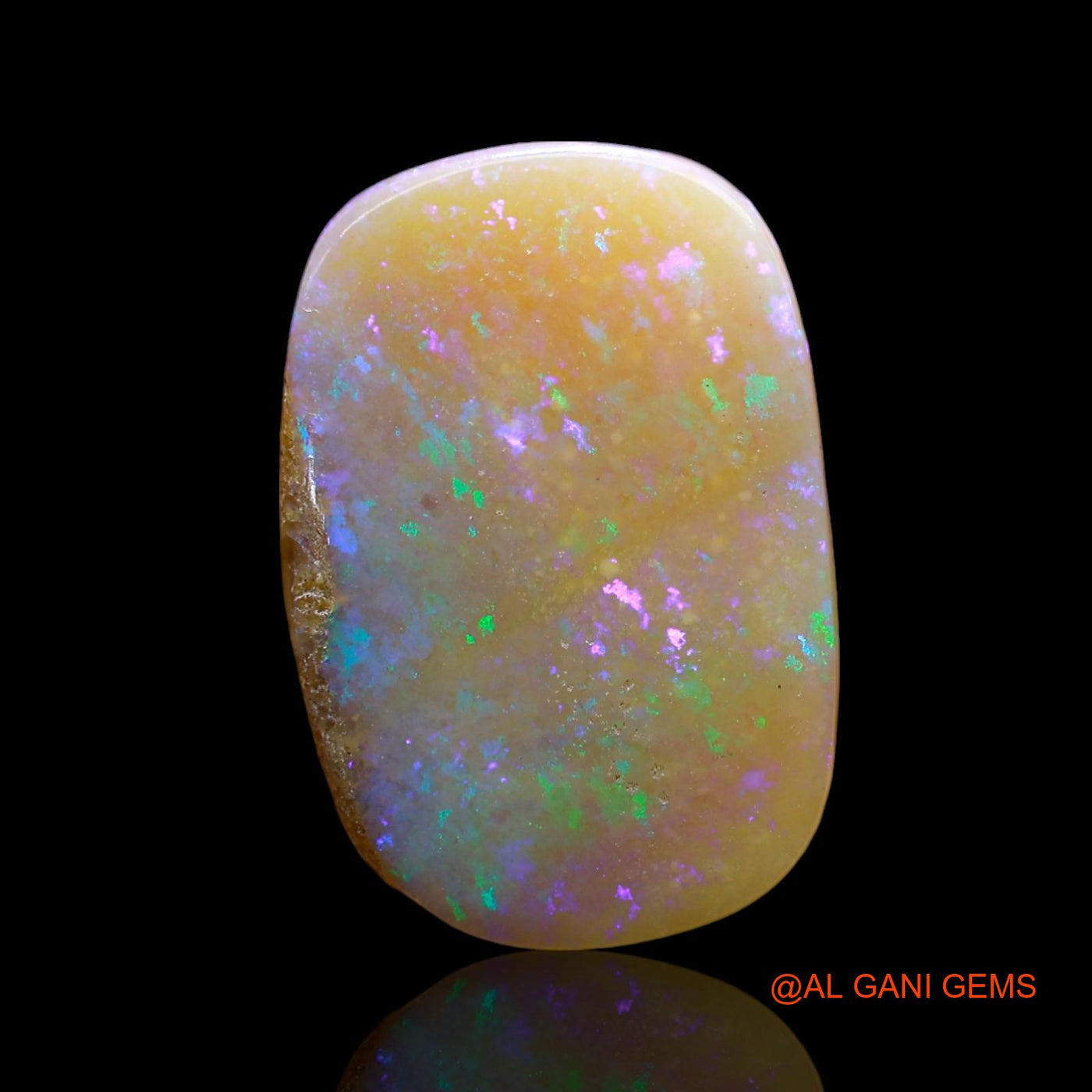 7.00 Cts Natural Australian Fire Opal Loose Gemstone Oval Cabochon 20x13x3 mm AE-869