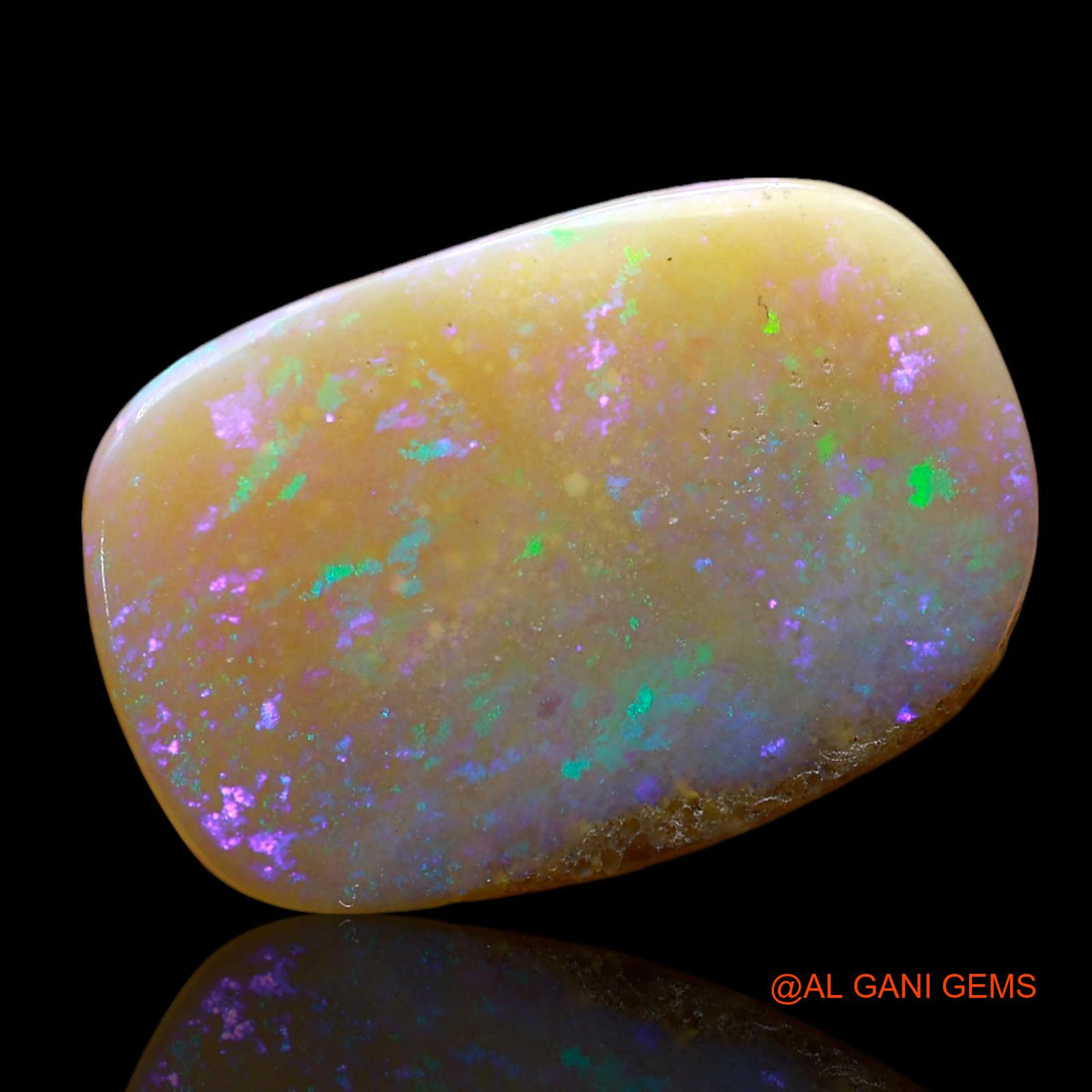 7.00 Cts Natural Australian Fire Opal Loose Gemstone Oval Cabochon 20x13x3 mm AE-869