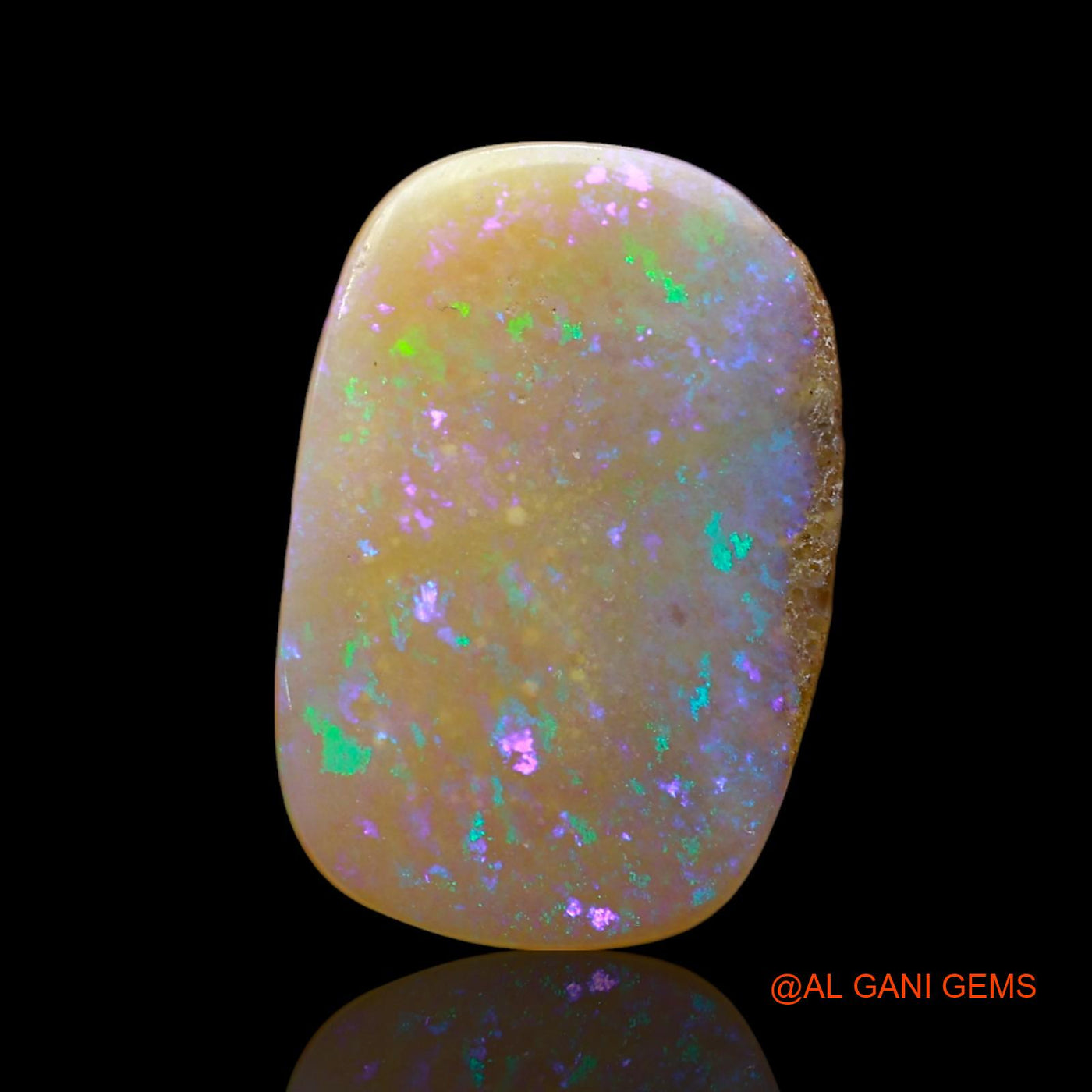 7.00 Cts Natural Australian Fire Opal Loose Gemstone Oval Cabochon 20x13x3 mm AE-869