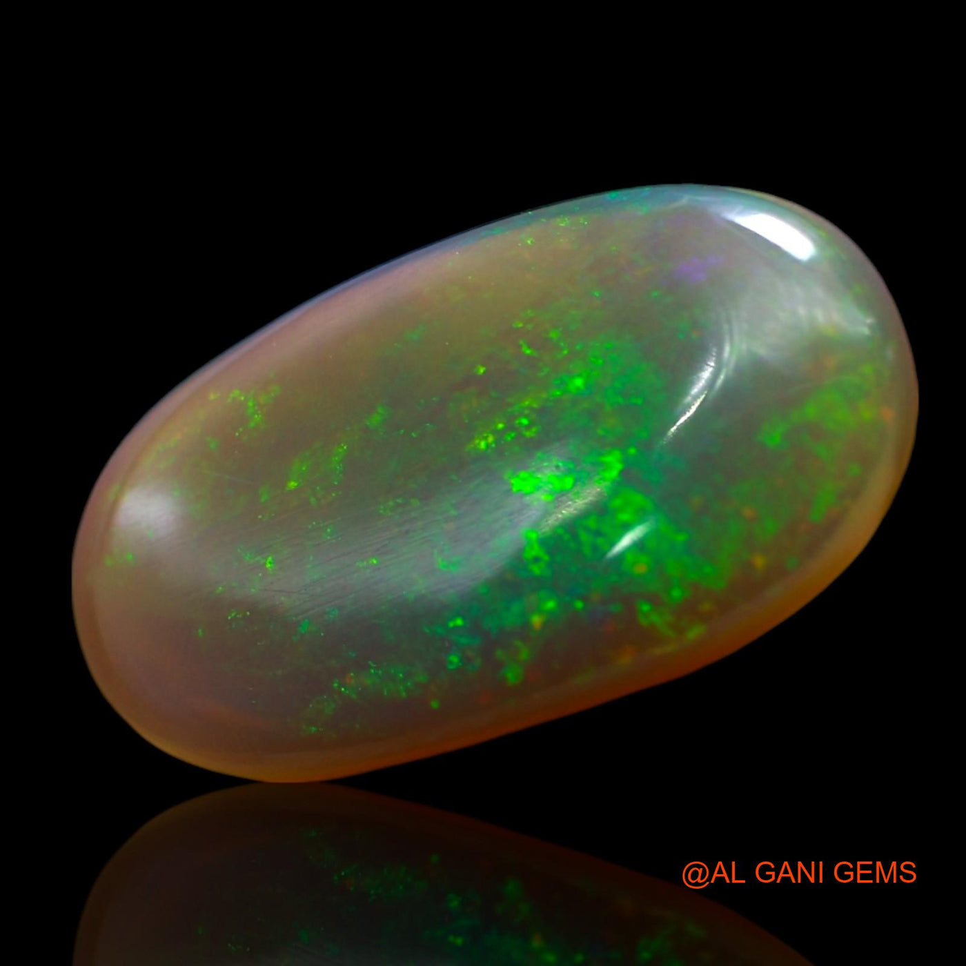 8.00 Cts Natural Australian Fire Opal Oval Cabochon Loose Gemstone For Jewelry 22x12x4 mm AE-871