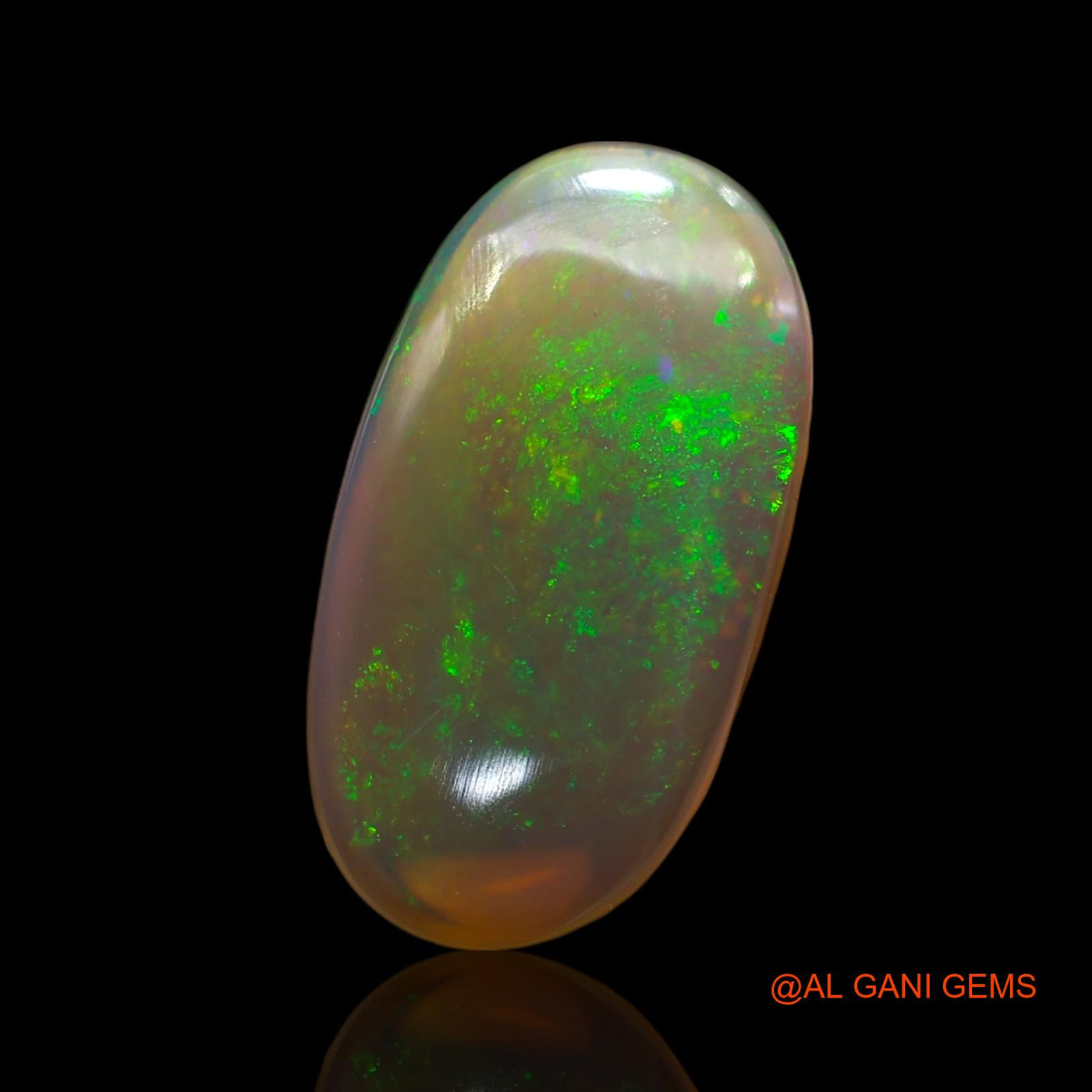 8.00 Cts Natural Australian Fire Opal Oval Cabochon Loose Gemstone For Jewelry 22x12x4 mm AE-871