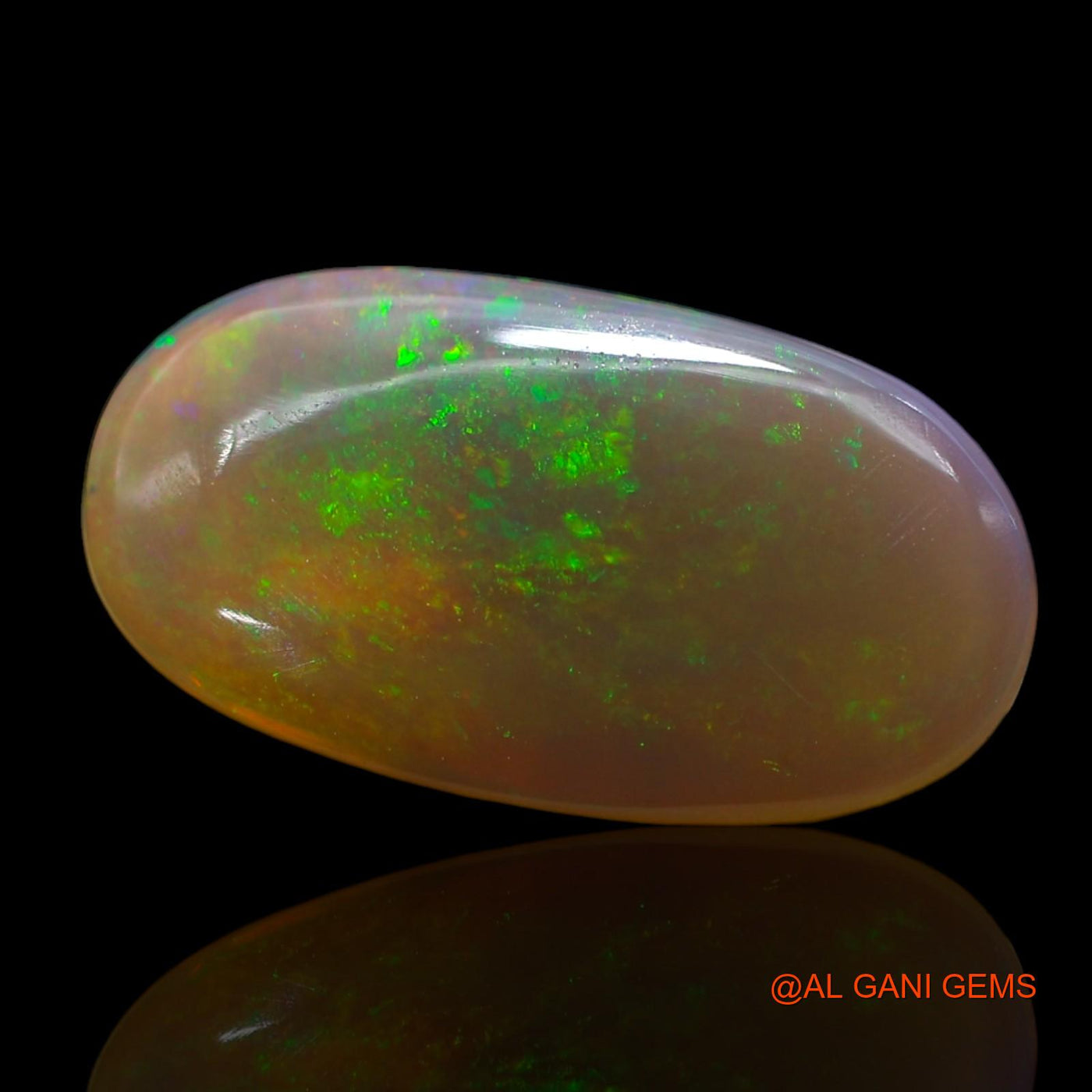 8.00 Cts Natural Australian Fire Opal Oval Cabochon Loose Gemstone For Jewelry 22x12x4 mm AE-871