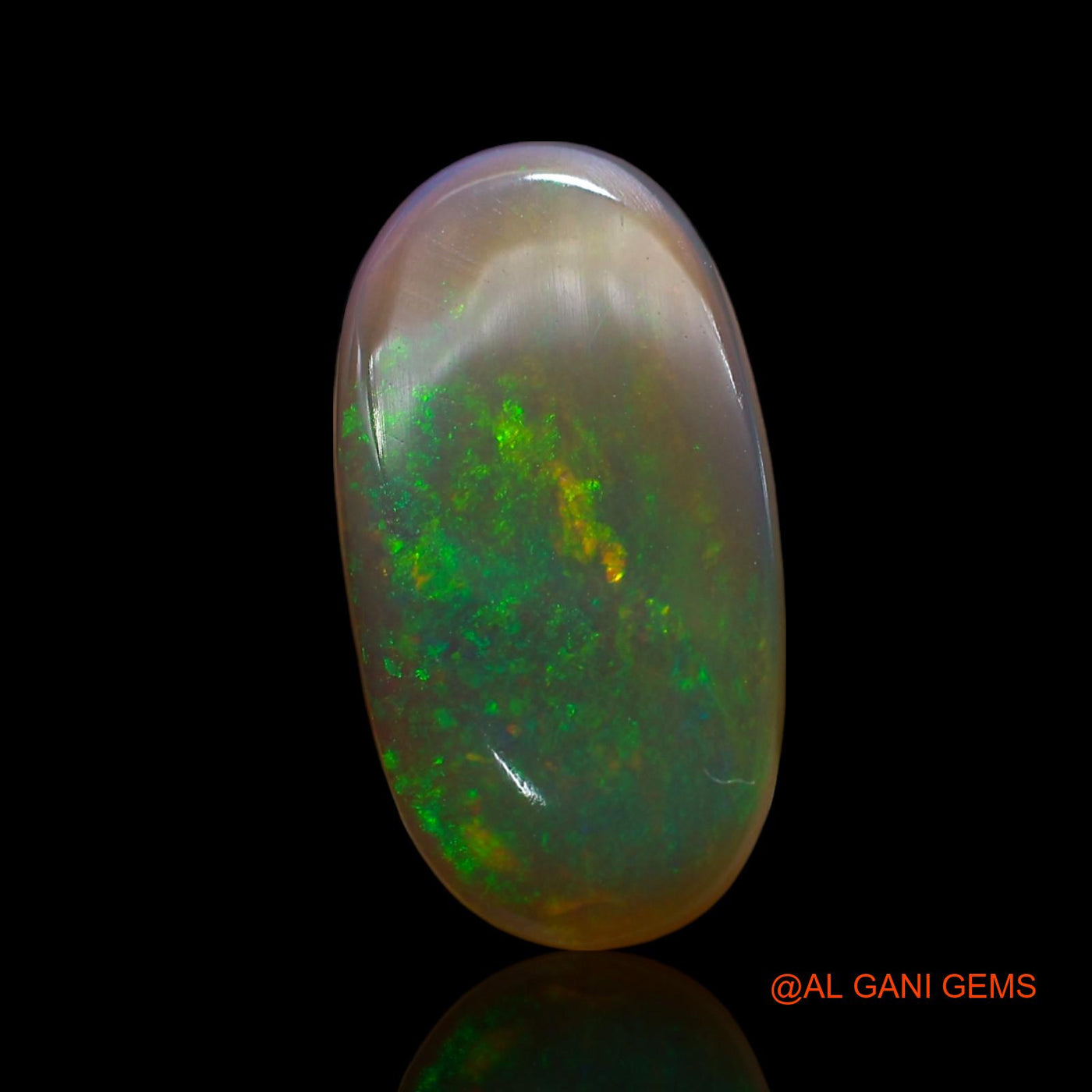 8.00 Cts Natural Australian Fire Opal Oval Cabochon Loose Gemstone For Jewelry 22x12x4 mm AE-871