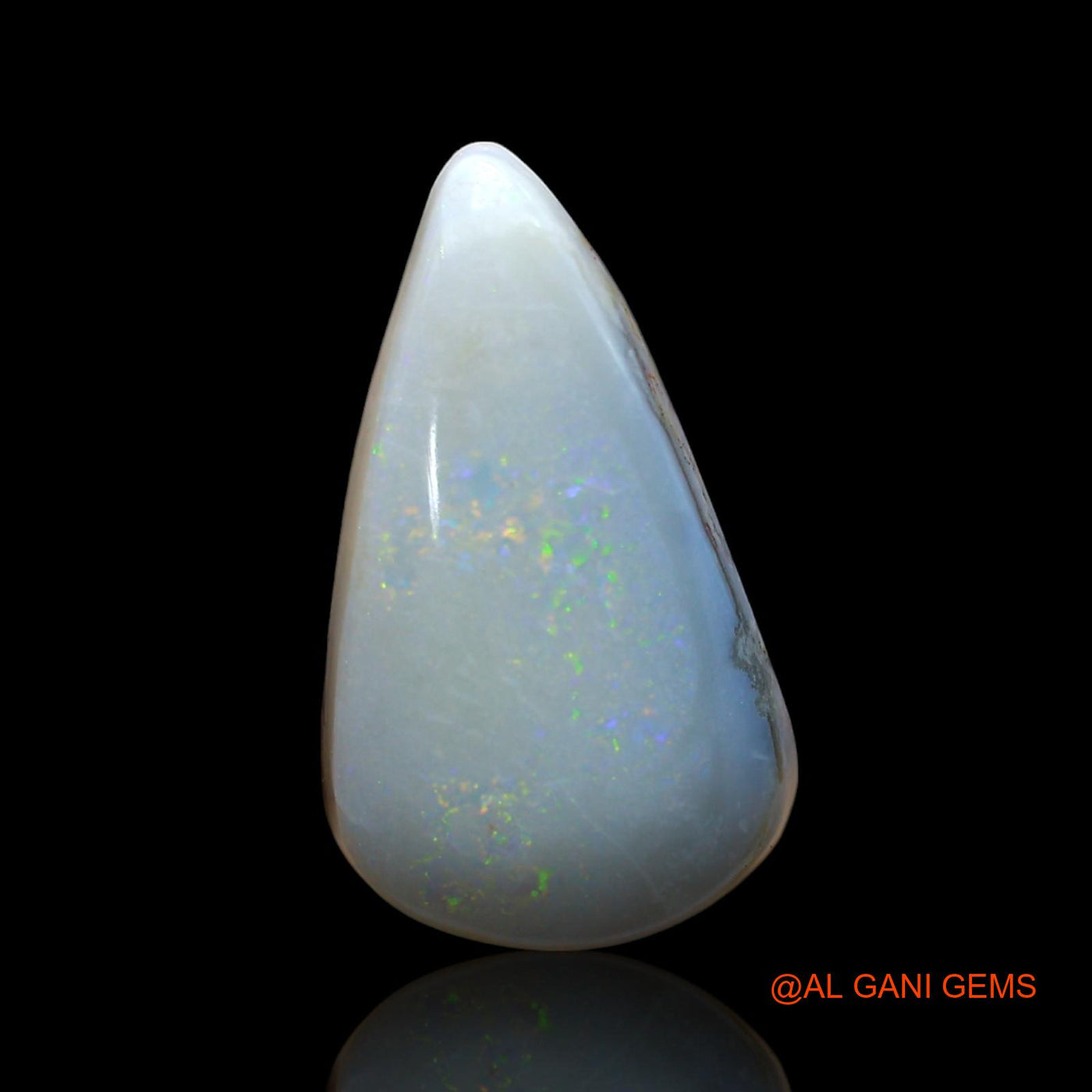 9.00 Cts Natural Australian Fire Opal Loose Gemstone Pear Cabochon 21x12x6 mm AE-873