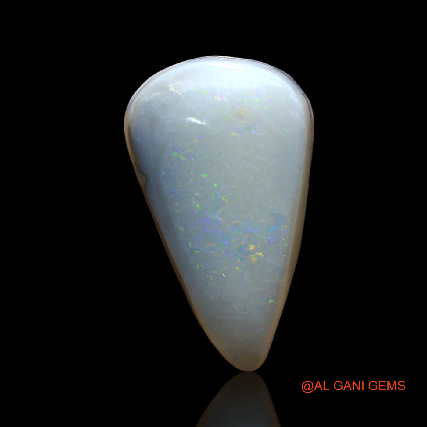 9.00 Cts Natural Australian Fire Opal Loose Gemstone Pear Cabochon 21x12x6 mm AE-873