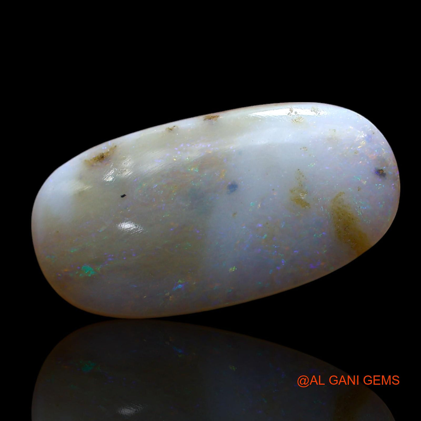 7.00 Cts Natural Australian Fire Opal Loose Gemstone Oval Cabochon 22x11x4 mm AE-874