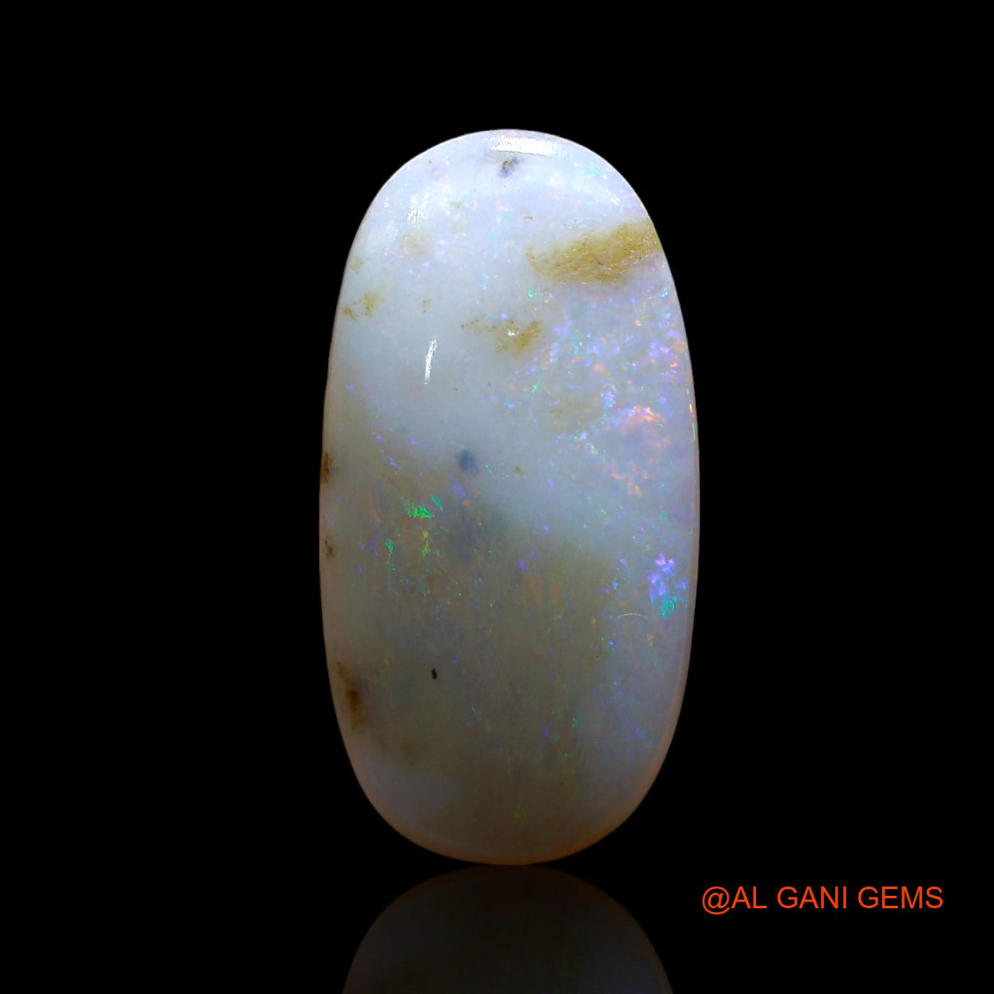 7.00 Cts Natural Australian Fire Opal Loose Gemstone Oval Cabochon 22x11x4 mm AE-874