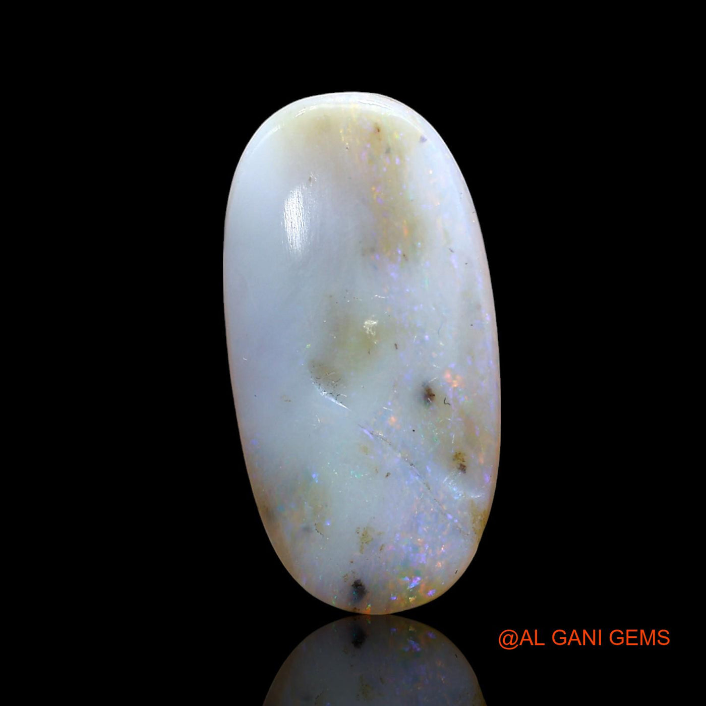 7.00 Cts Natural Australian Fire Opal Loose Gemstone Oval Cabochon 22x11x4 mm AE-874