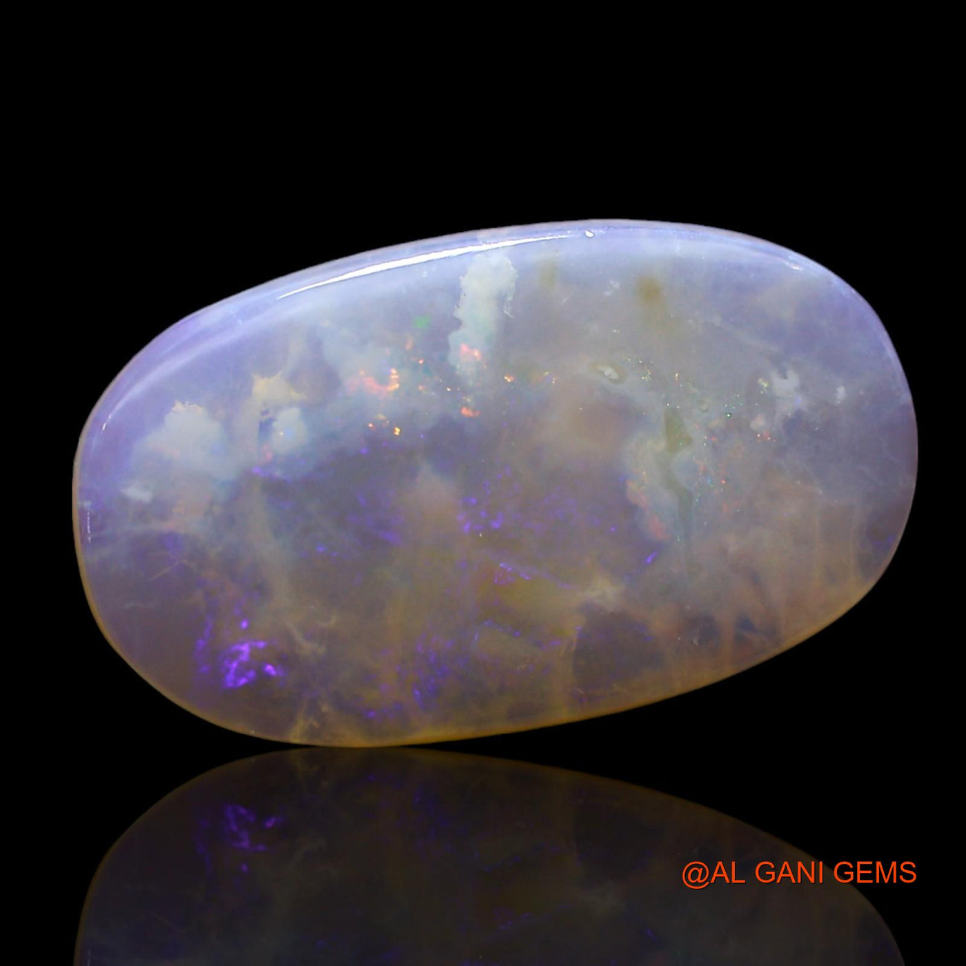 6.00 Cts Natural Australian Fire Opal Loose Gemstone Oval Cabochon 22x13x3 mm AE-876