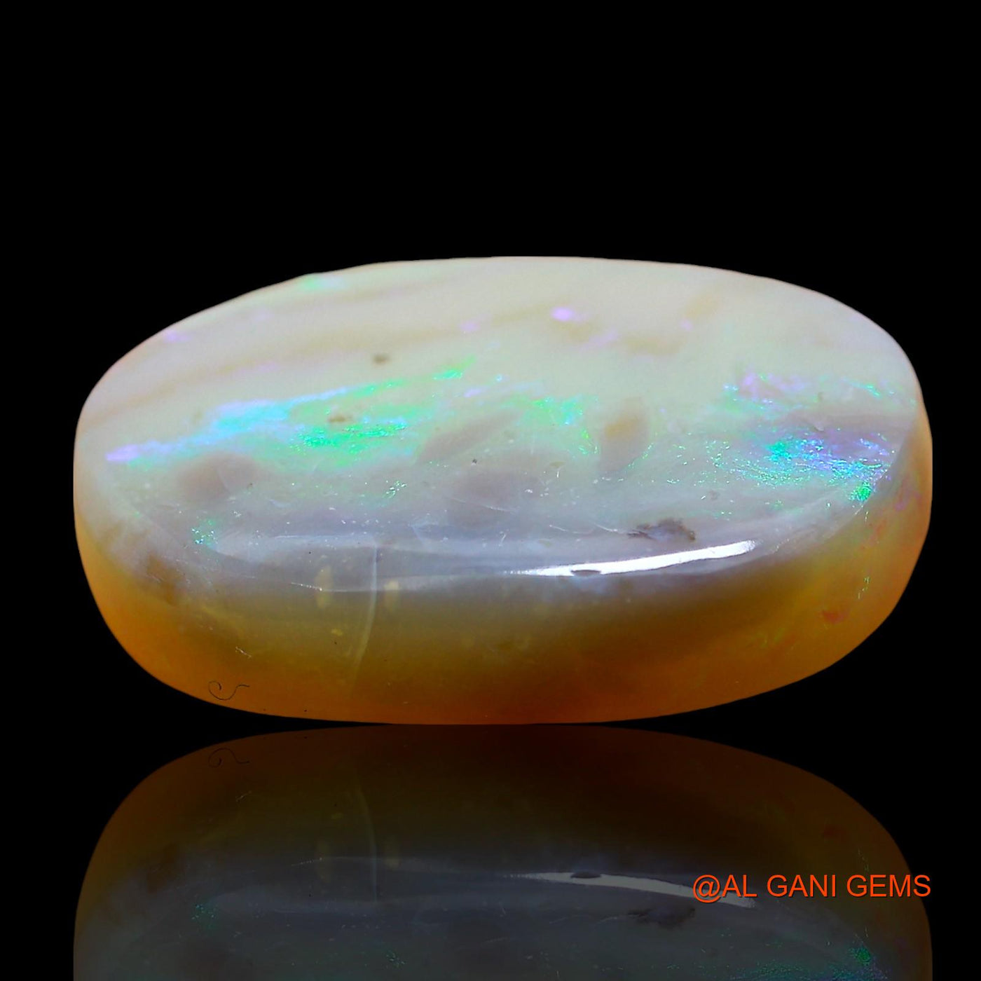 9.00 Cts Natural Australian Fire Opal Loose Gemstone Oval Cabochon 20x14x4 mm AE-877