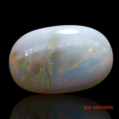 Natural Fire Opal Gemstone 9.00 Cts Loose Oval Cabochon From Australia 20x13x5 mm AE-878