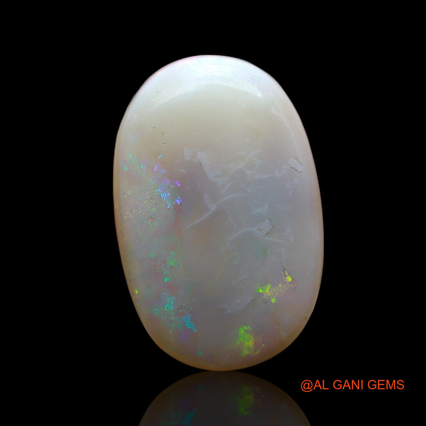Natural Fire Opal Gemstone 9.00 Cts Loose Oval Cabochon From Australia 20x13x5 mm AE-878