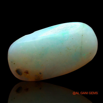 Natural Fire Opal Gemstone 3.00 Cts Loose Oval Cabochon From Australia 16x8x3 mm AE-87