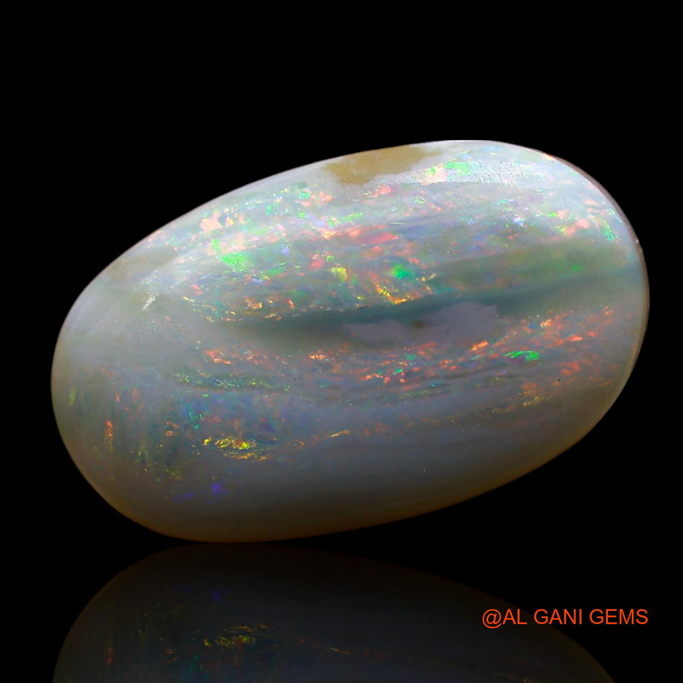 Natural Untreated Fire Opal Loose Gemstone Oval Cabochon From Australia 10.00 Cts 20x12x6 mm AE-880