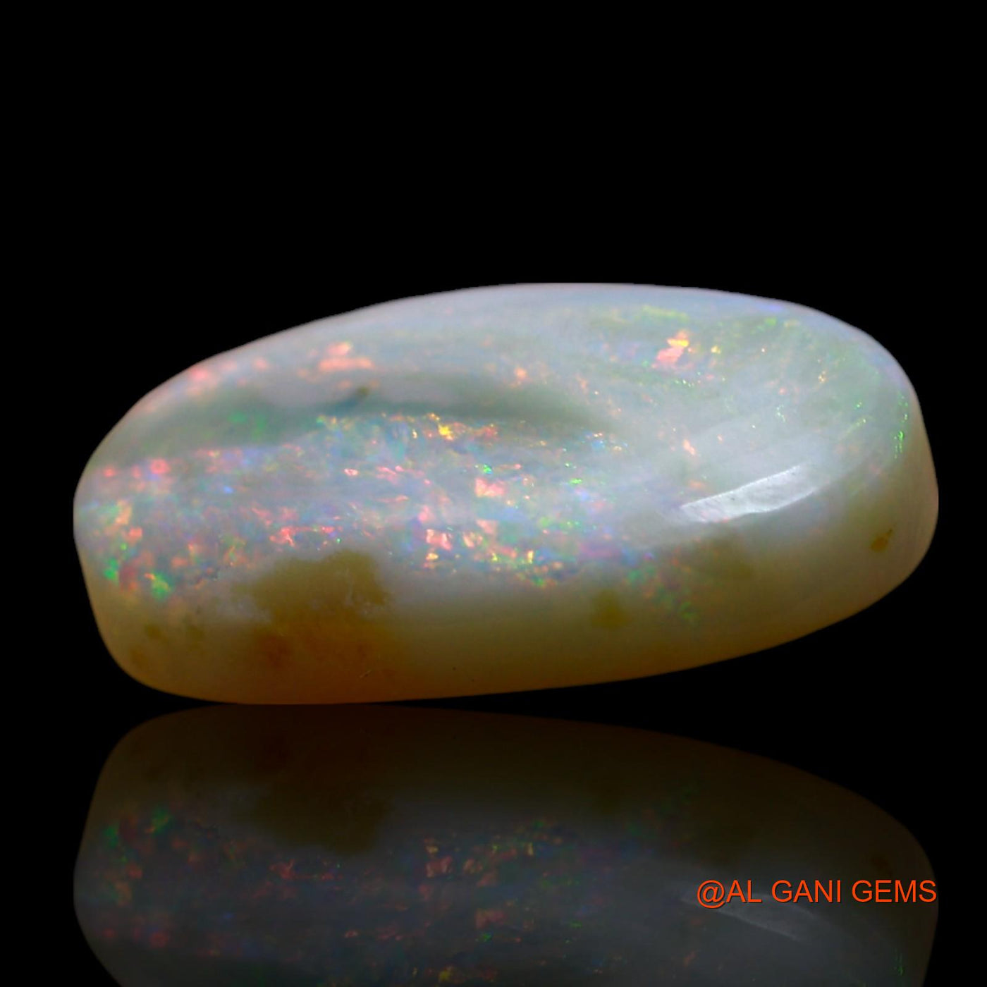 Natural Untreated Fire Opal Loose Gemstone Oval Cabochon From Australia 10.00 Cts 20x12x6 mm AE-880