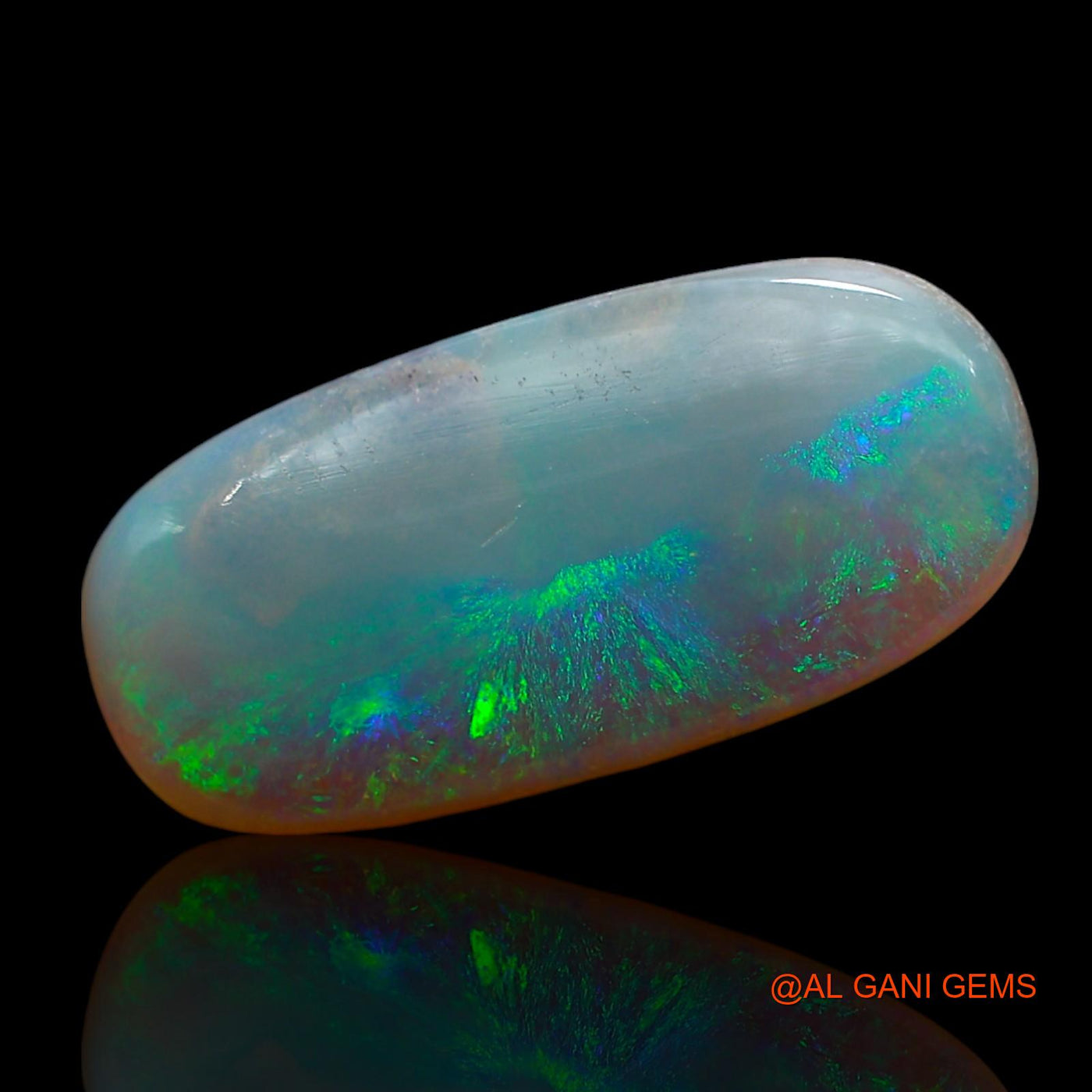 5.00 Cts Natural Australian Fire Opal Loose Gemstone Oval Cabochon 22x10x3 mm AE-881