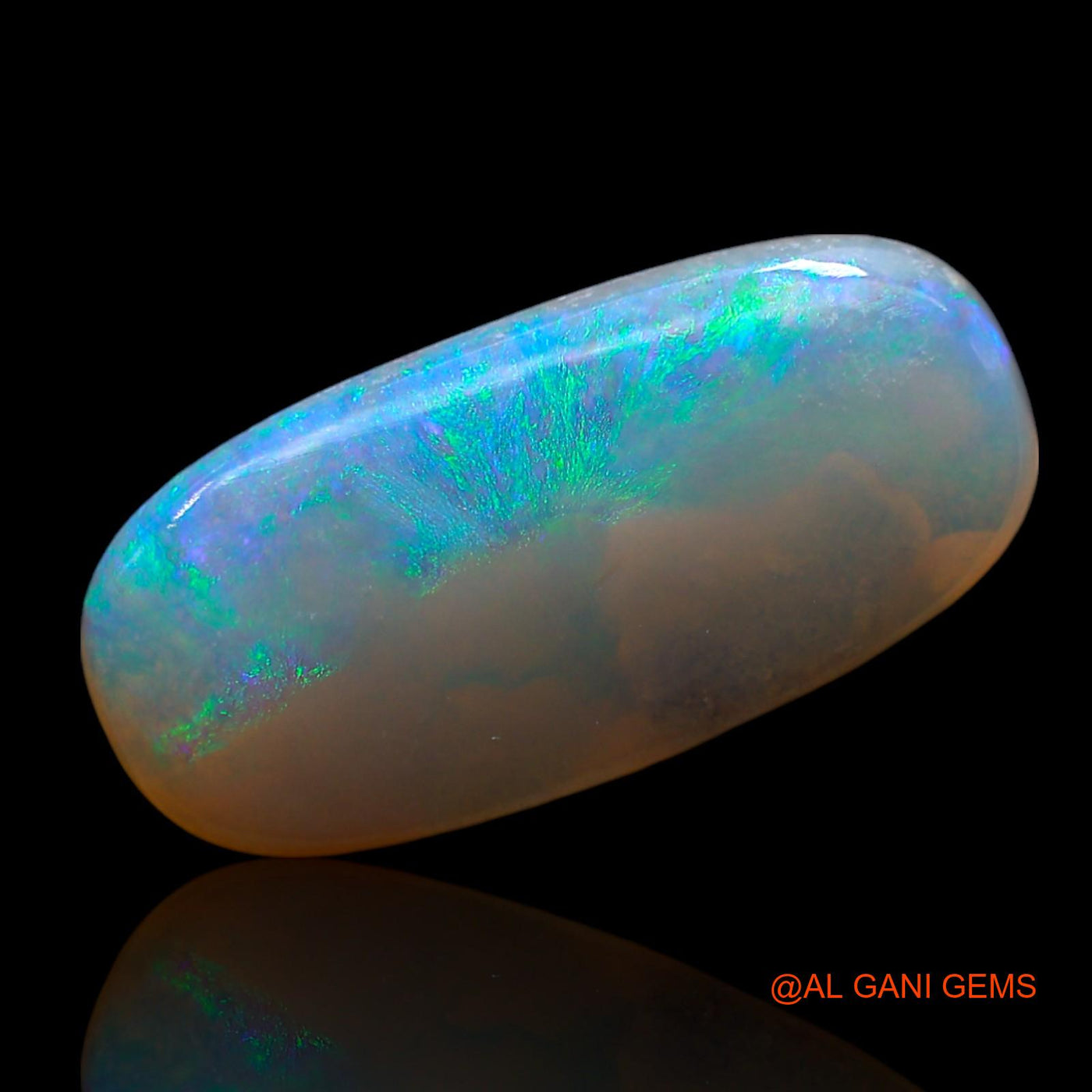 5.00 Cts Natural Australian Fire Opal Loose Gemstone Oval Cabochon 22x10x3 mm AE-881