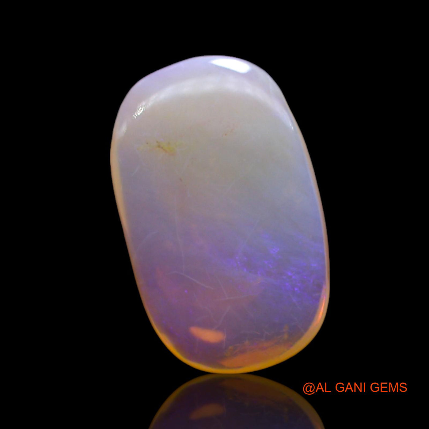9.00 Cts Natural Australian Fire Opal Loose Gemstone Oval Cabochon 20x12x5 mm AE-882