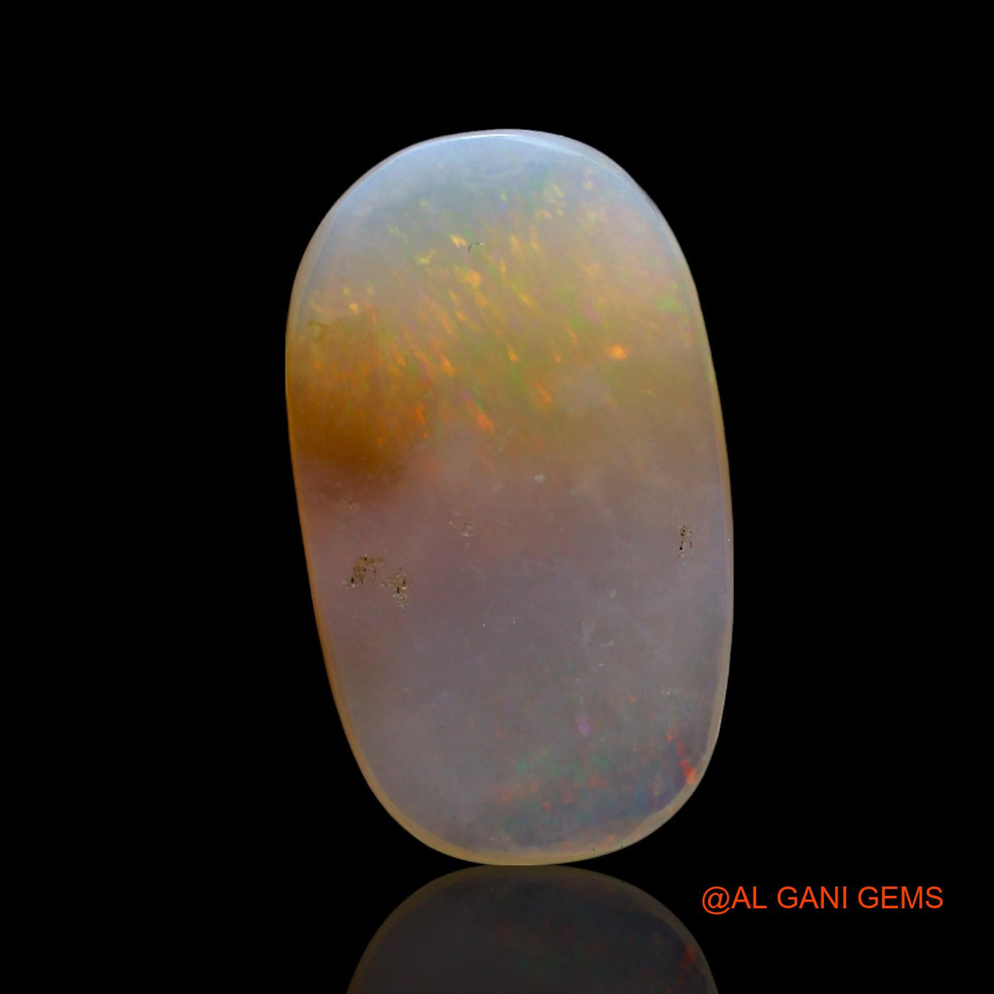 7.00 Cts Natural Australian Fire Opal Loose Gemstone Oval Cabochon 21x12x4 mm AE-884